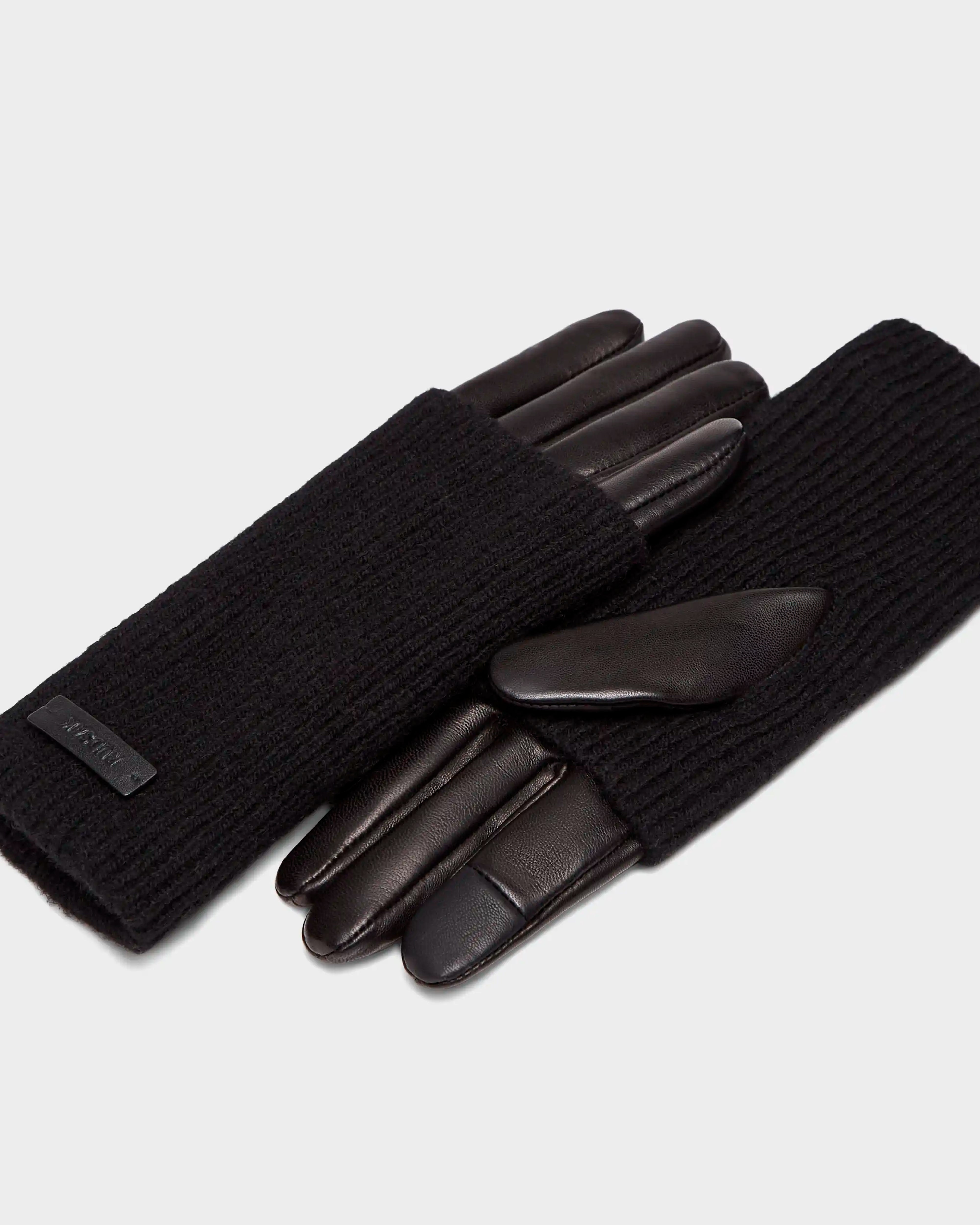 RUDSAK MARINE Women's Leather Knit Gloves - Chic & Warm – Rudsak