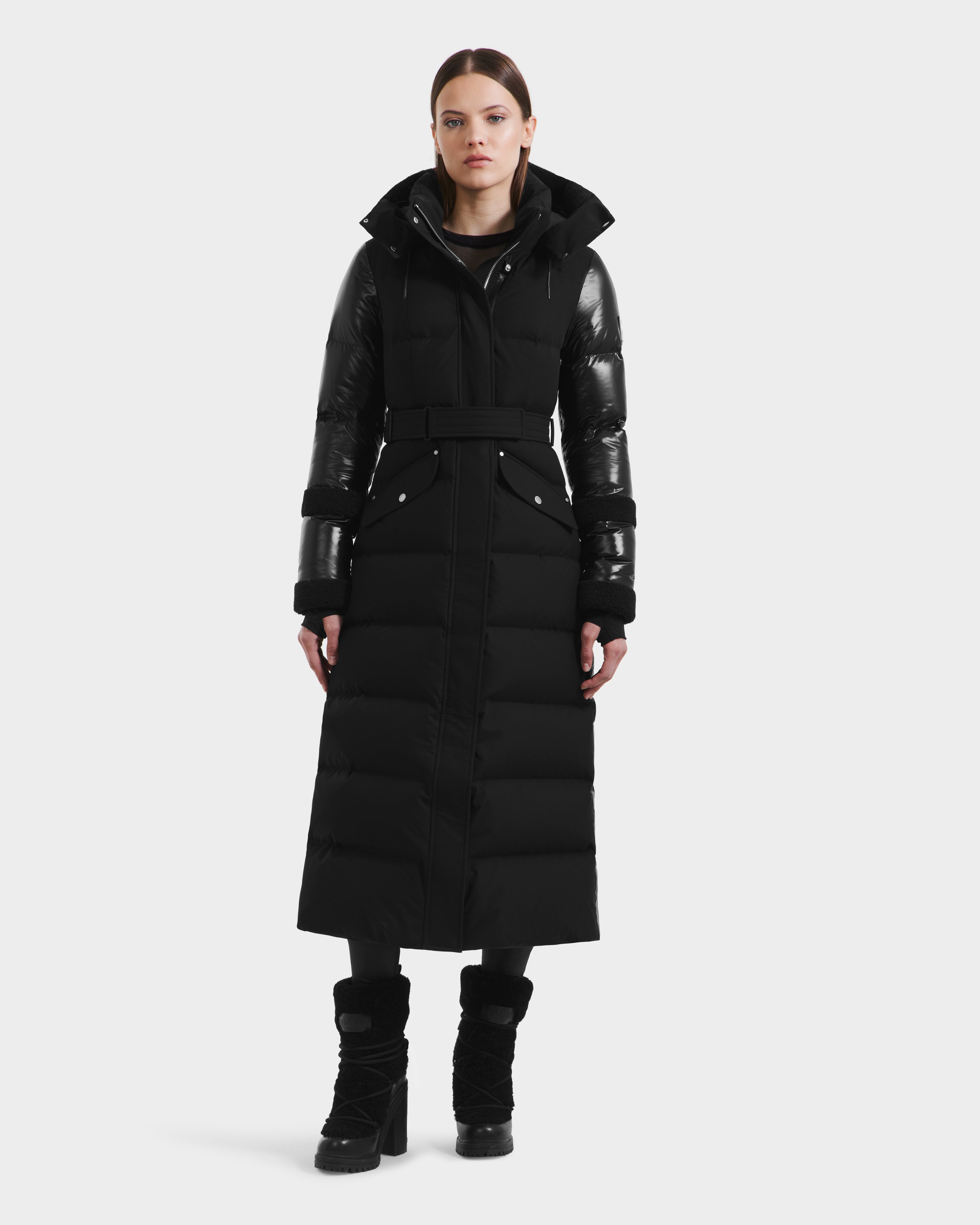 RUDSAK AUDREY XL Black Maxi Down Puffer Jacket | Winter Warmth
