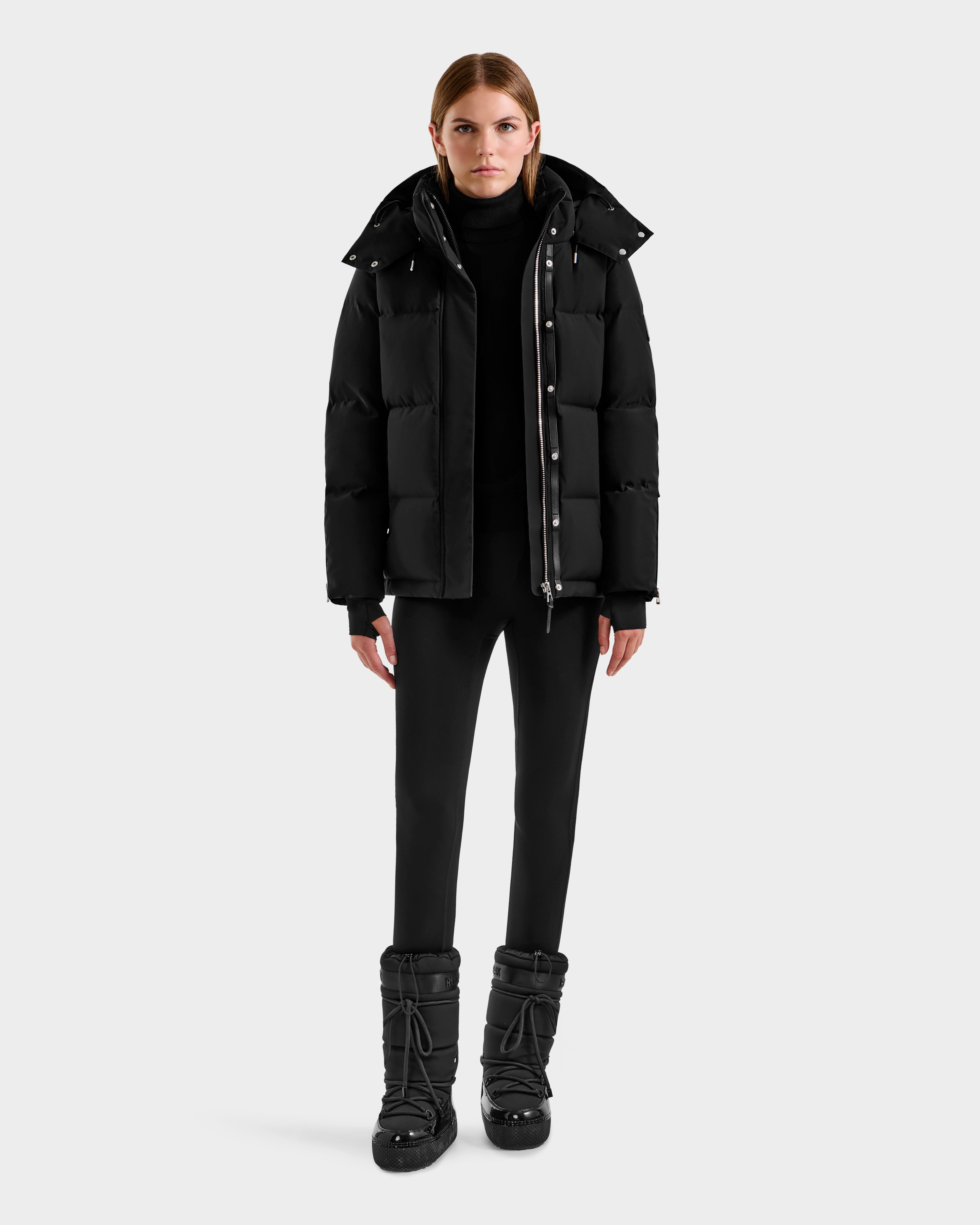RUFFLOG MA-1 PUFFER JACKET BLACK ラフロッグ RUDSAK JOON H Women's Down Jacket | Warmth & Style for Winter