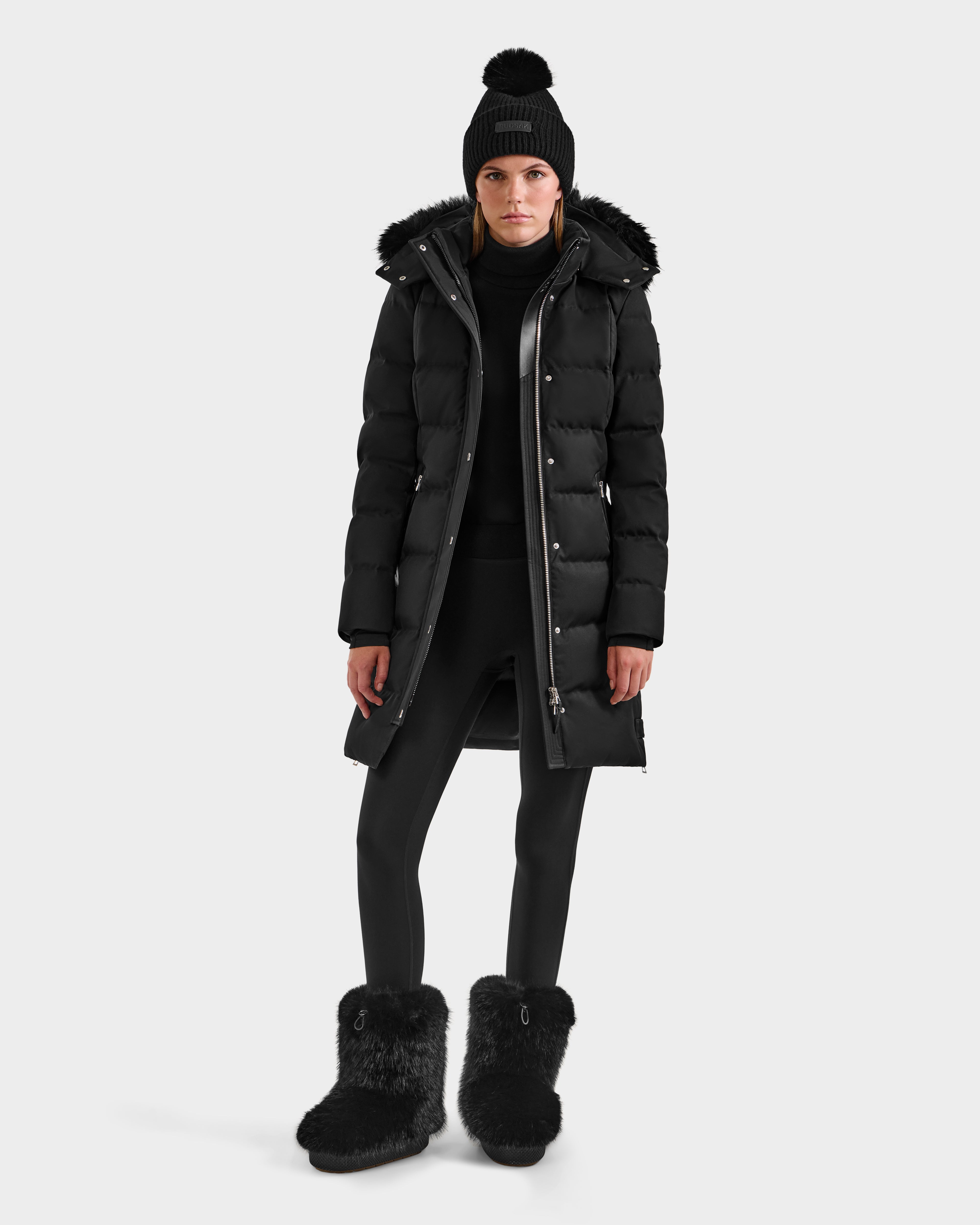 RUDSAK KEHLANI H Women's Down Parka | Warm Winter Coat Black