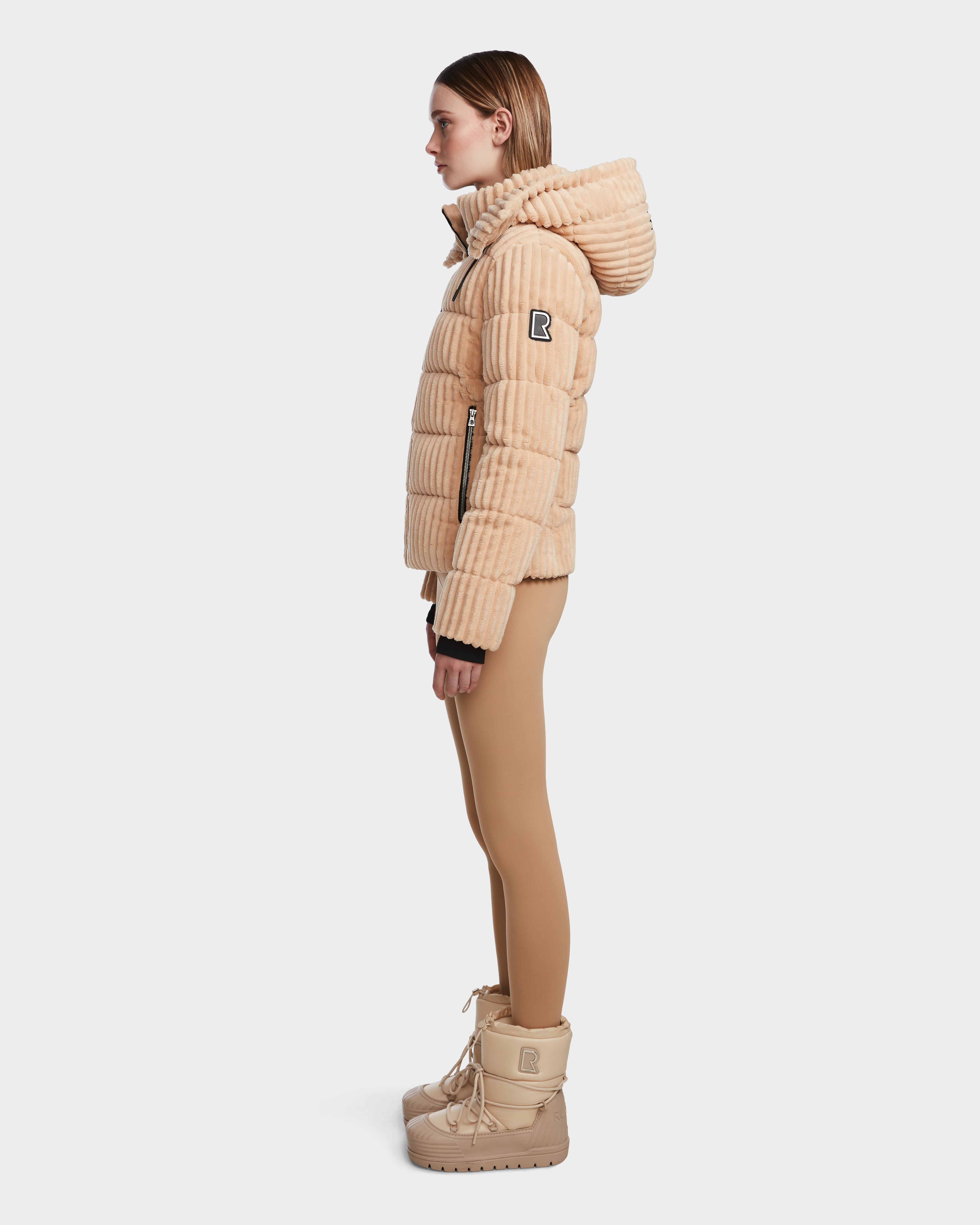 MIRRY FF Women's Velvet Corduroy Down Puffer Jacket – Rudsak