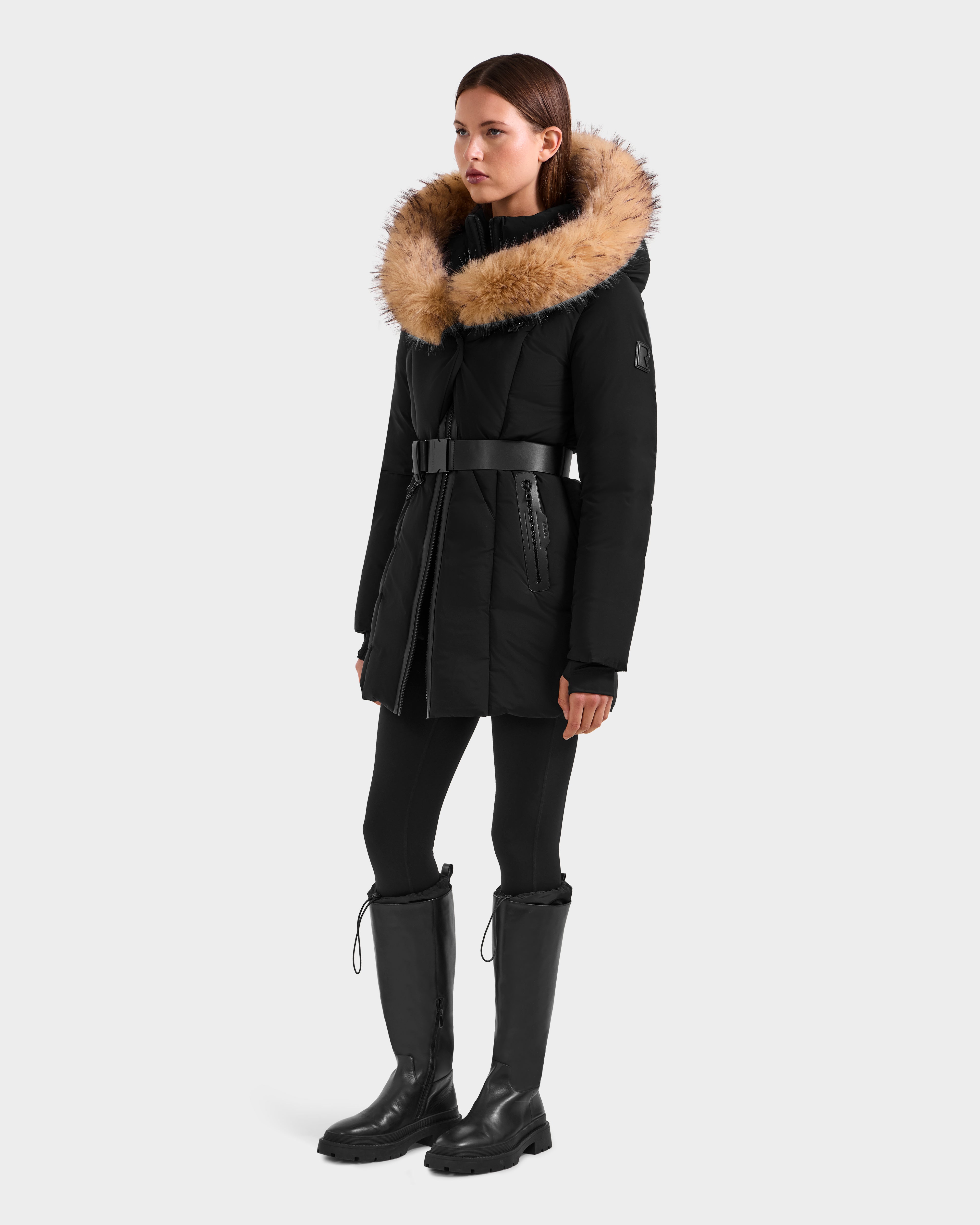 RUDSAK MODA FF Women's Down Puffer | Fitted, Faux Fur, Winter