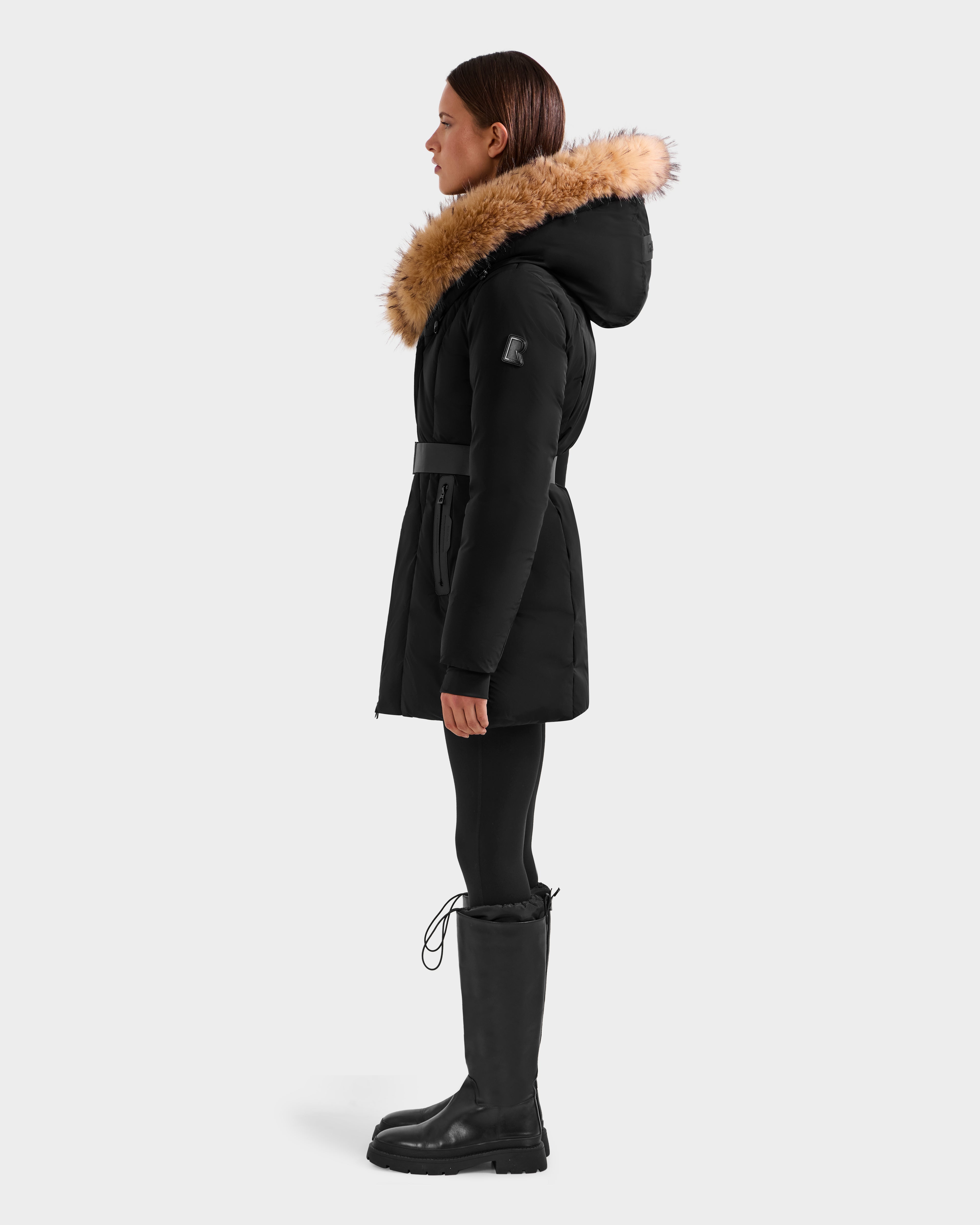 RUDSAK MODA FF Women's Down Puffer | Fitted, Faux Fur, Winter