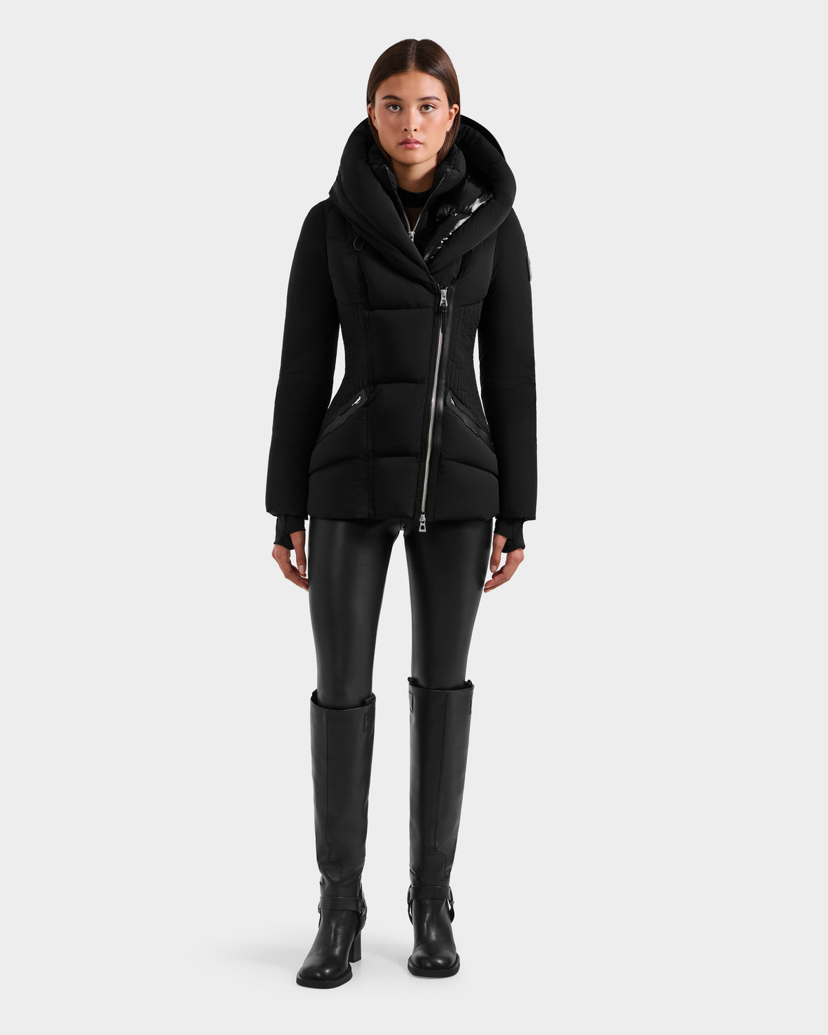 RUFFLOG MA-1 PUFFER JACKET BLACK ラフロッグ FW25_Shali_8124588_Black_Women