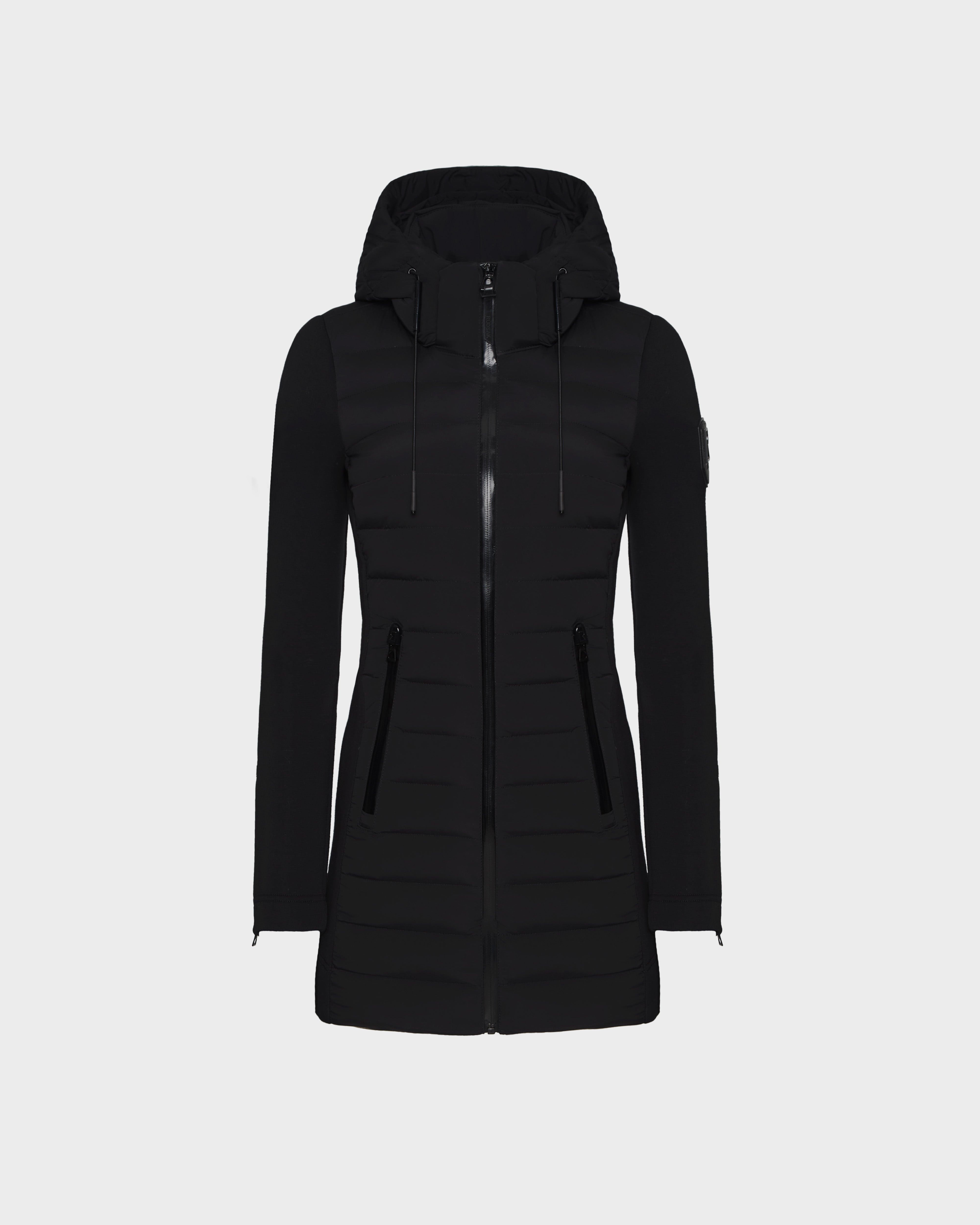 Women's lightweight down jacket with down body MERINA BLACK RUDSAK Rudsak International