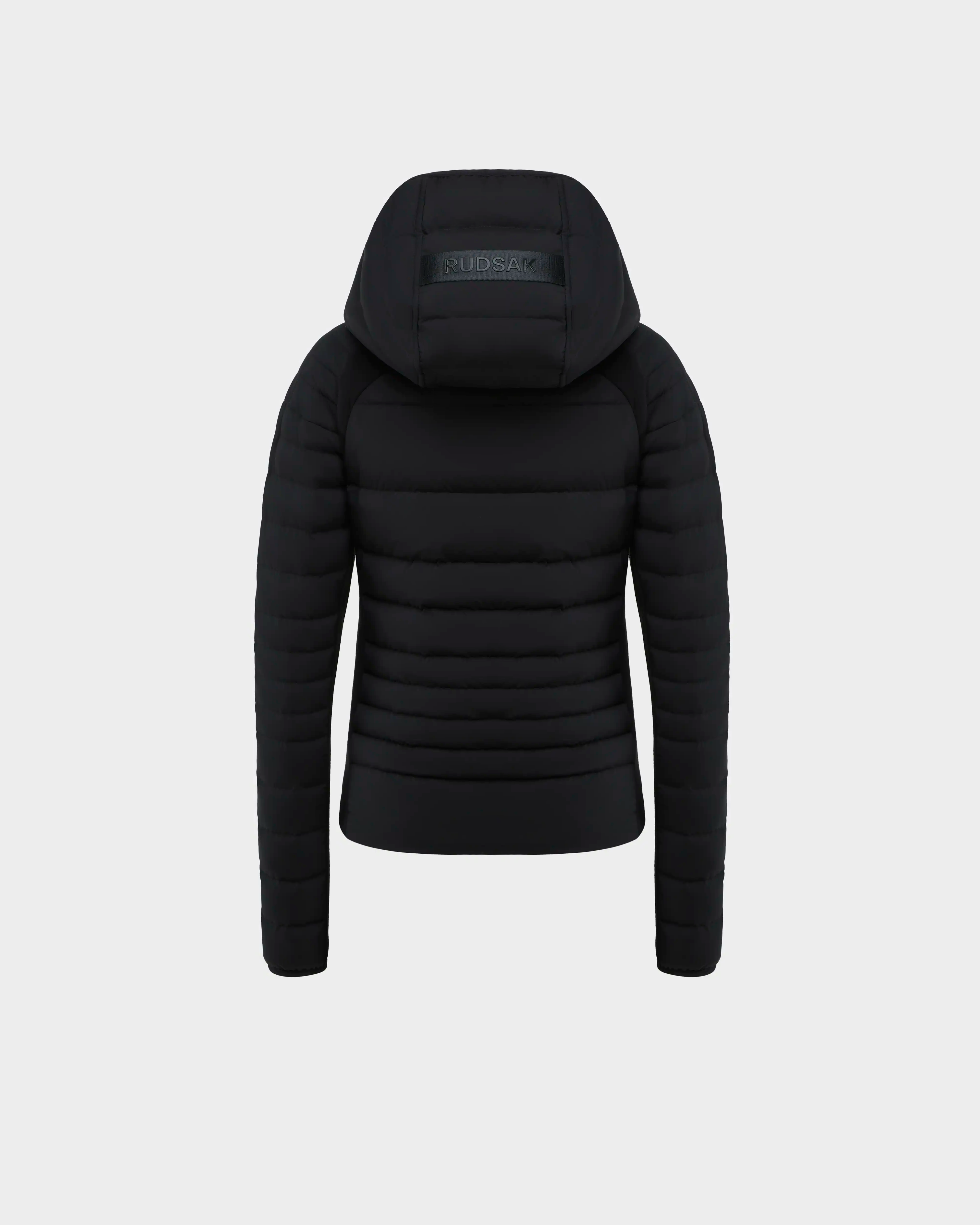 RUDSAK LENA Black Quilted Down Jacket | Women's Neoprene Outerwear