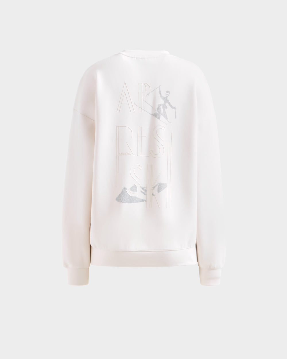 RUDSAK ARIA Women's Vanilla Après-Ski Sweatshirt | Rhinestone Ski