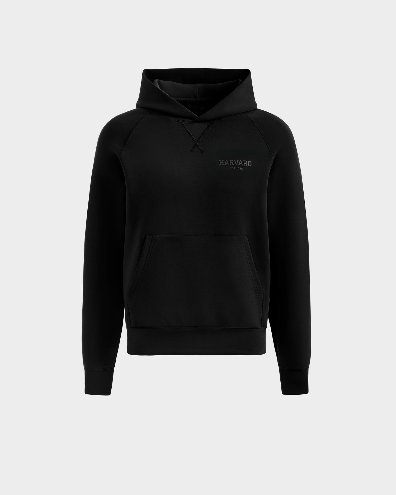A limited-edition BARRY HV - H525500 Black hoodie by Rudsak, featuring a front pocket and subtle branding on the left chest, displayed on a plain light gray background.