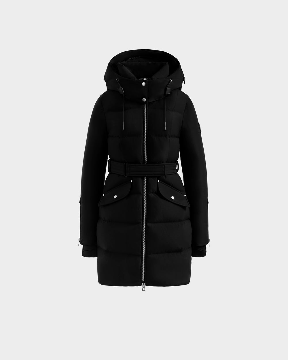 RUDSAK Women's Black Fitted Down Puffer Coat - Versatile Winter