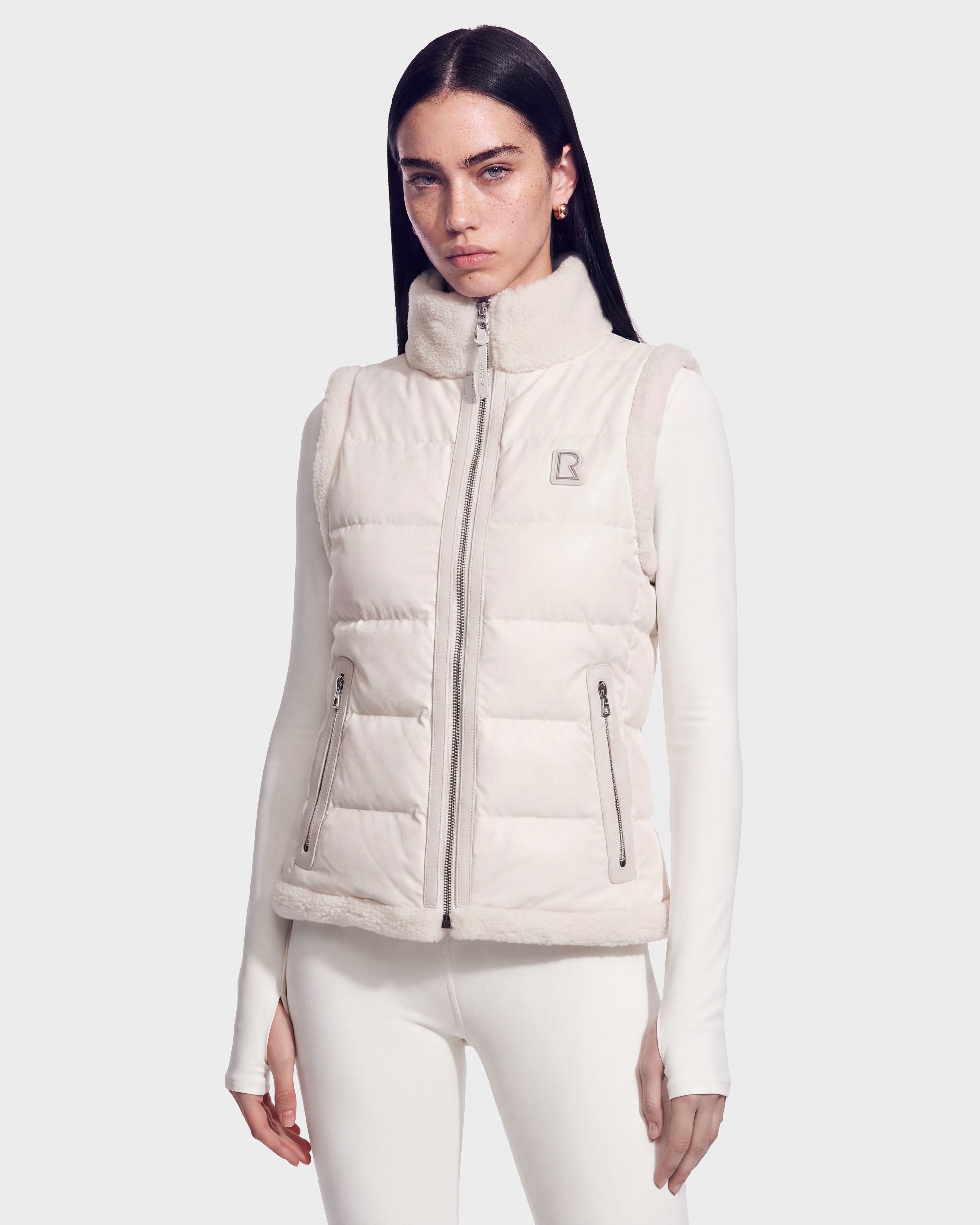 カフネ standocollar padded vest シャンドゥラローズ RUDSAK HALI Vanilla Puffer Vest - -5°C Warmth & Style