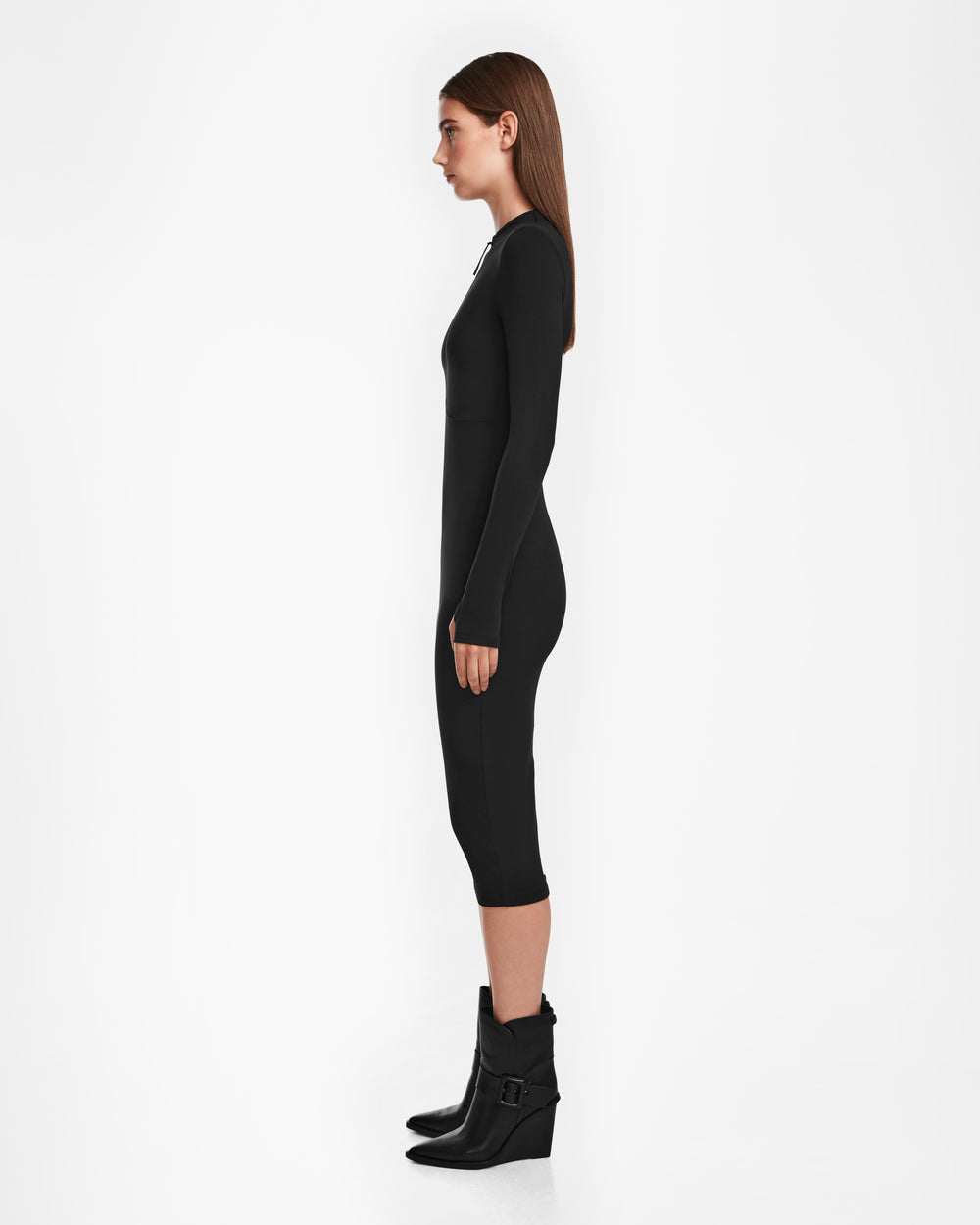 Rudsak Agnes Women's Long Sleeve Bodycon Dress (Black / S)
