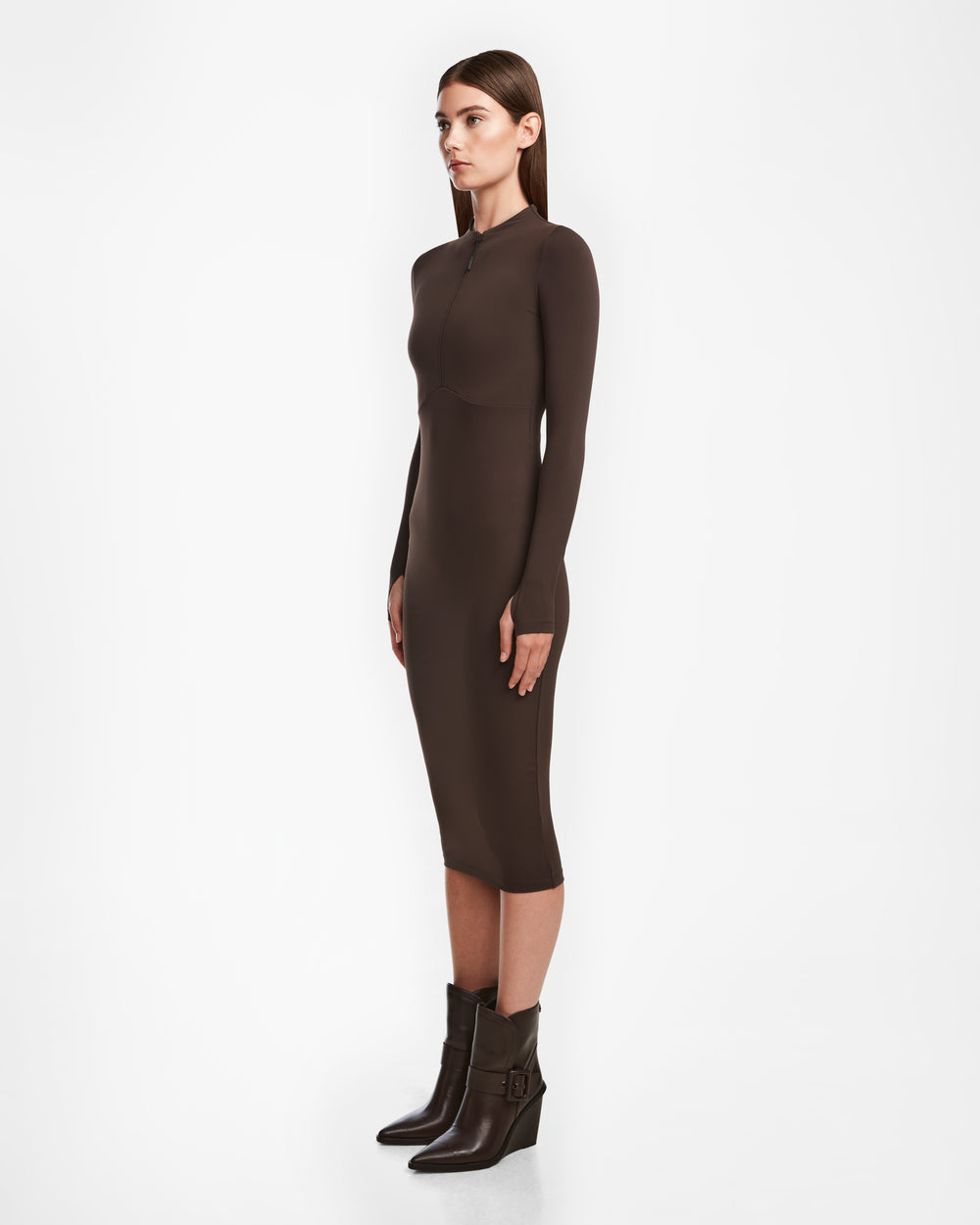 stretch bodycon dress AGNES Women's Can you wear a Lay flat or hang flowery_baby_dress Color:Cayman Blue-Cornflower
