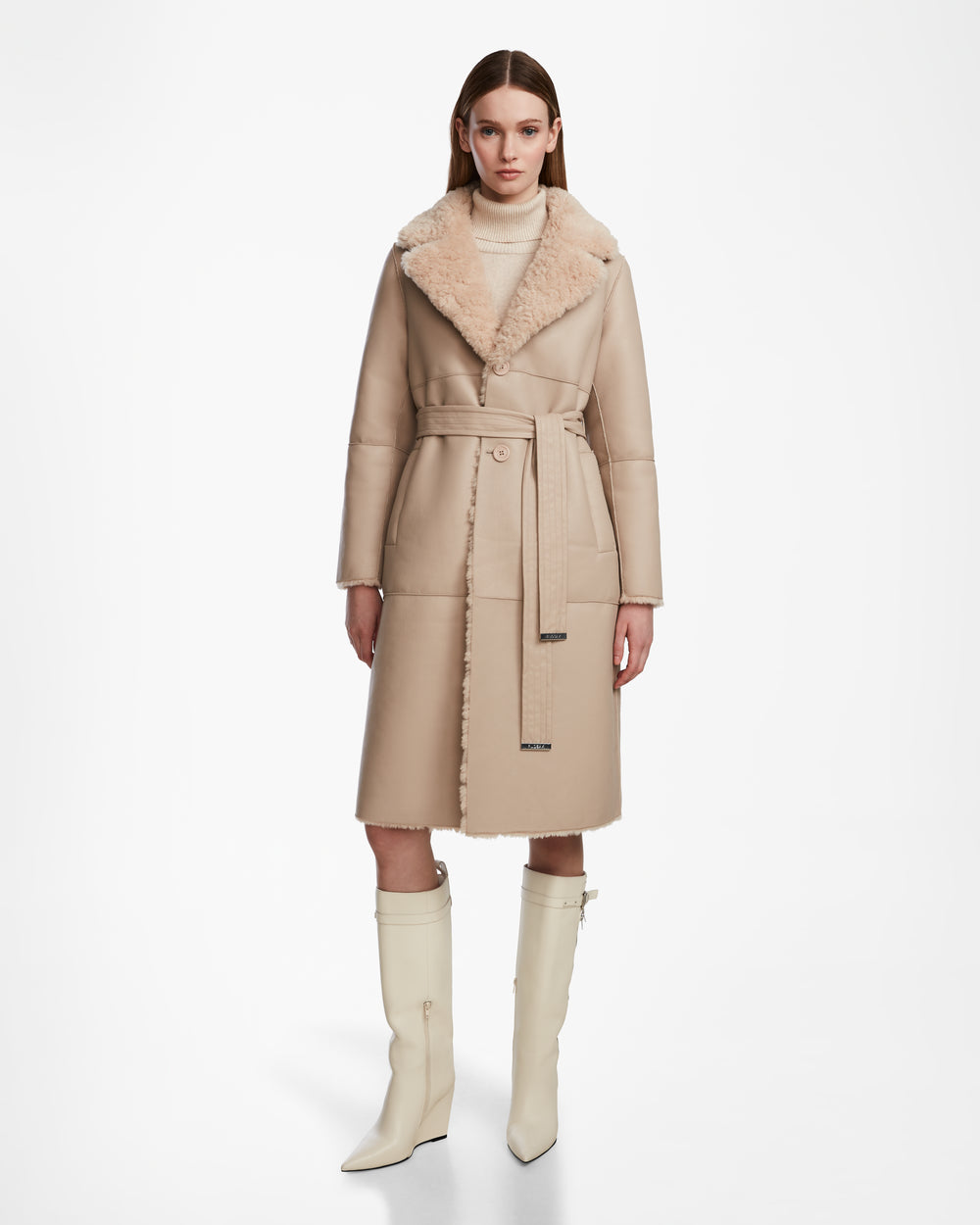RUDSAK Annabelle: Luxury Reversible Teddy & Vegan Leather Coat RUDSAK Annabelle: Luxury Reversible Teddy & Vegan Leather Coat