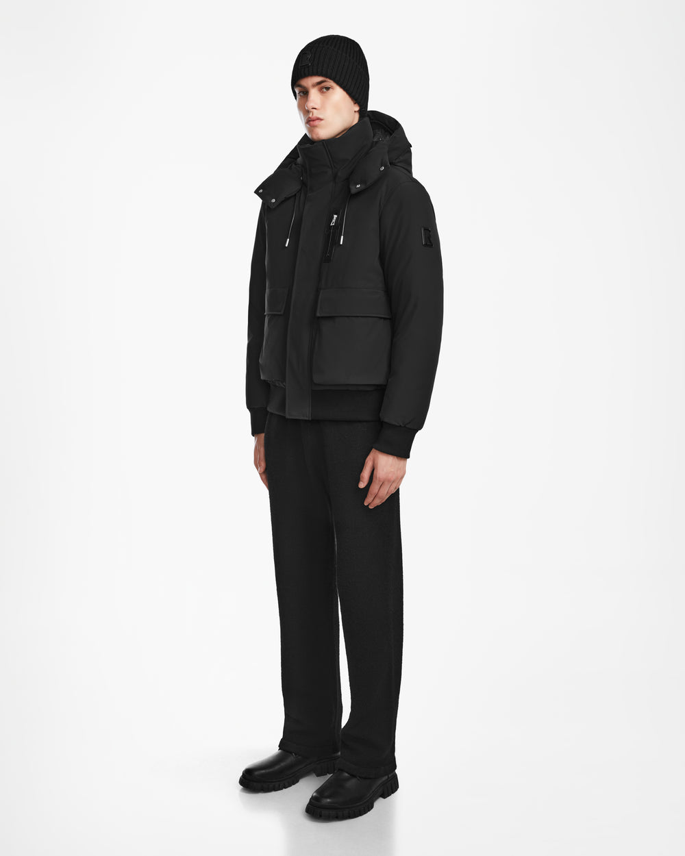 Style Black Bomber Jacket Hoodie Combo Womens RUDSAK DANI M Black