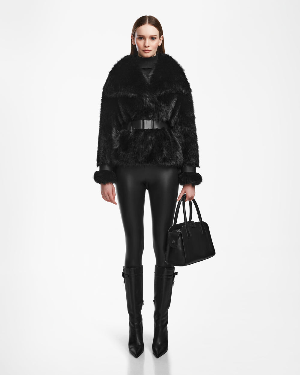RUDSAK CHLOE Faux Fur Jacket - Luxe Women's Vegan Leather