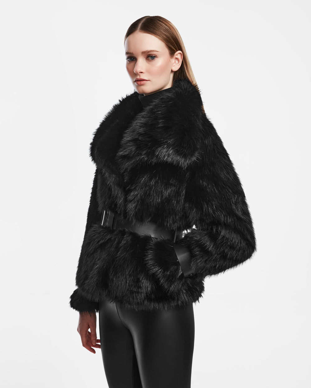 RUDSAK CHLOE Faux Fur Jacket - Luxe Women's Vegan Leather