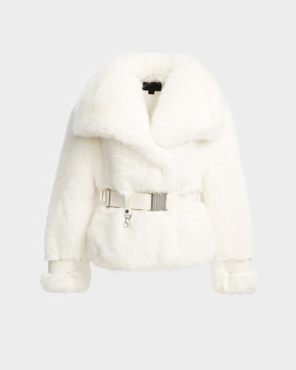 Women's CHLOE Faux Fur Jacket | Vegan Leather Trim & Warmth