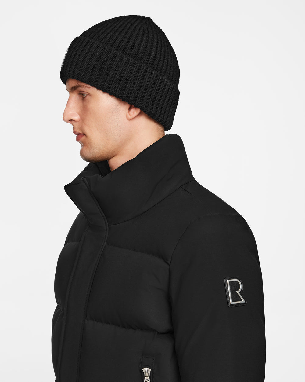 RUFFLOG MA-1 PUFFER JACKET BLACK ラフロッグ RUFFLOG MA-1 PUFFER