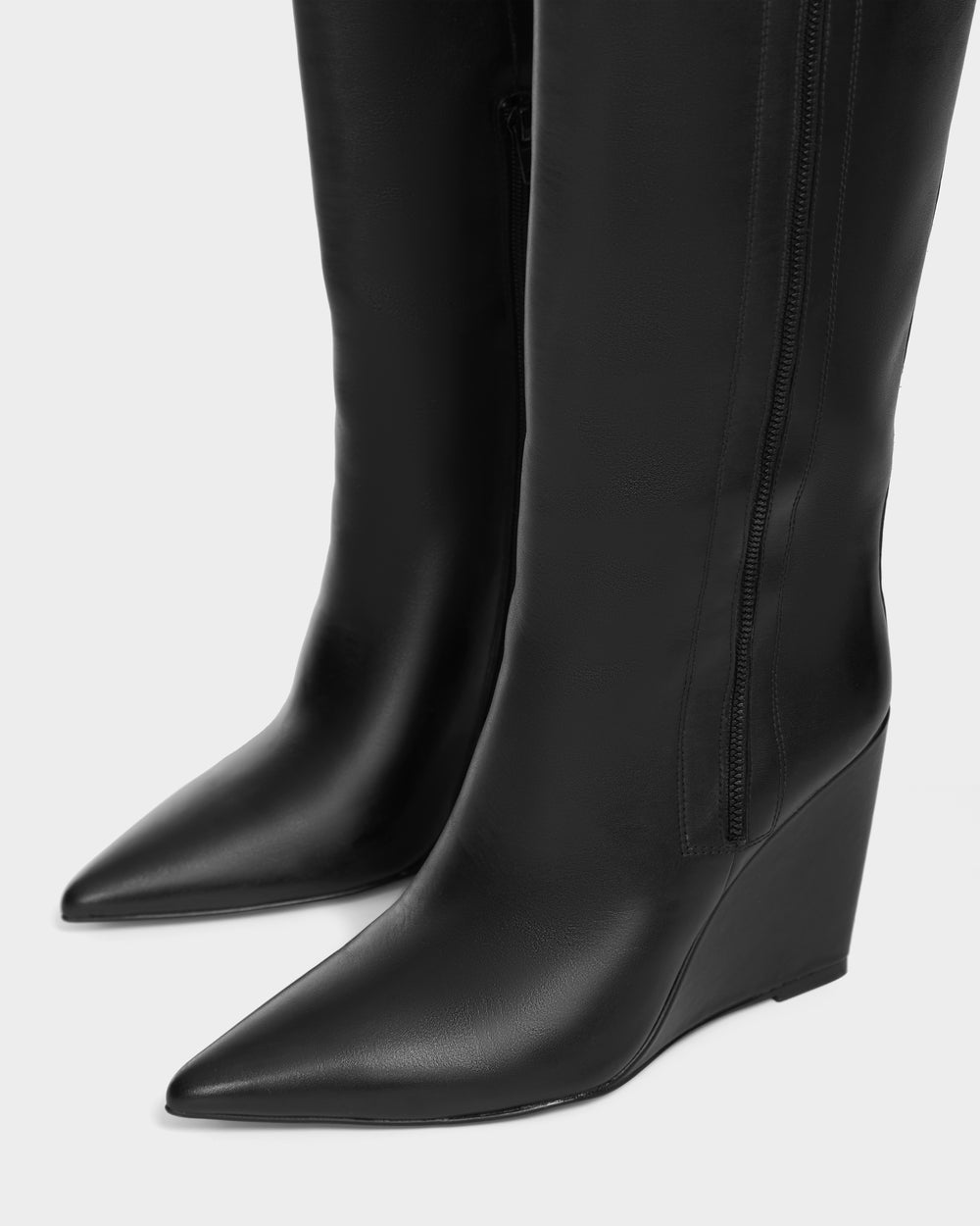 ブラックレザーオープントゥシューズ 日本製 MADE IN JAPAN レディース本革シューズ TS-25-154 クロ 靴幅