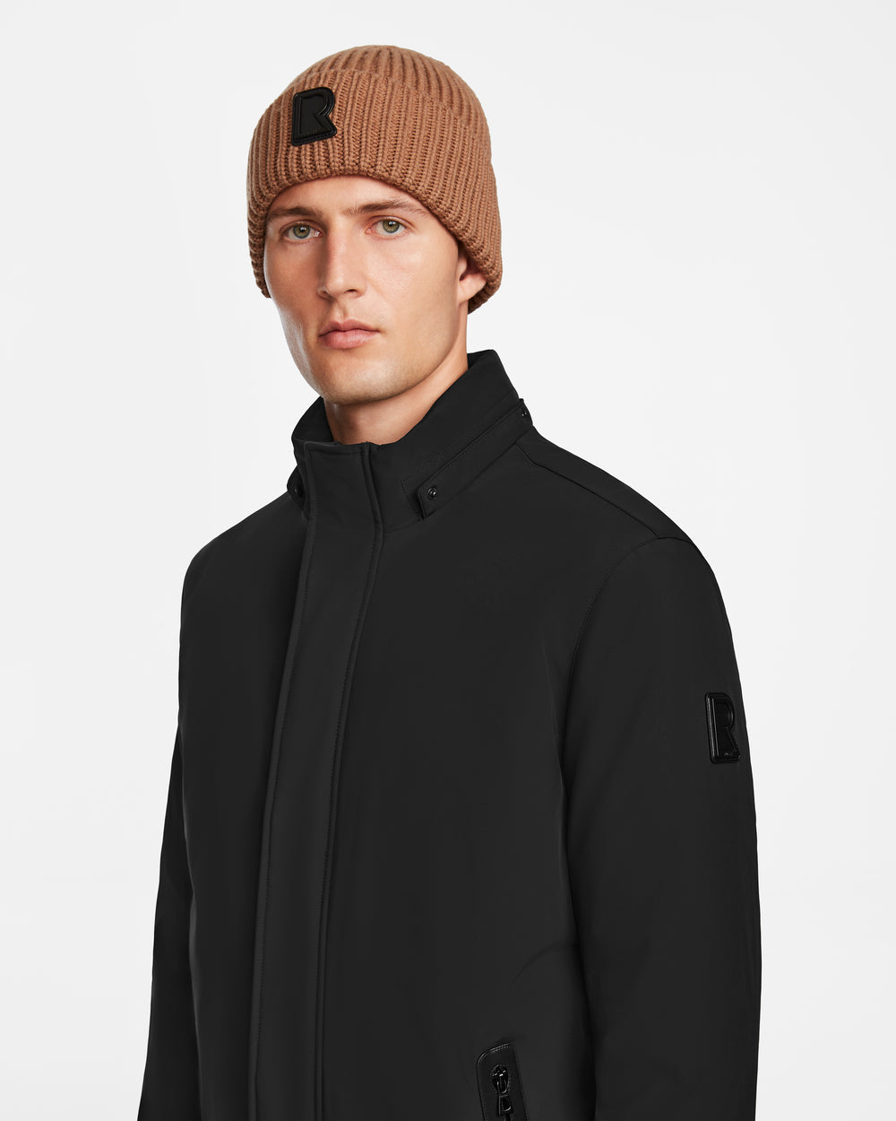 TODAYFUL☆Bascket Knit Parka RUDSAK NATAN Men's Black Down Parka | Warm, Water-Repellent