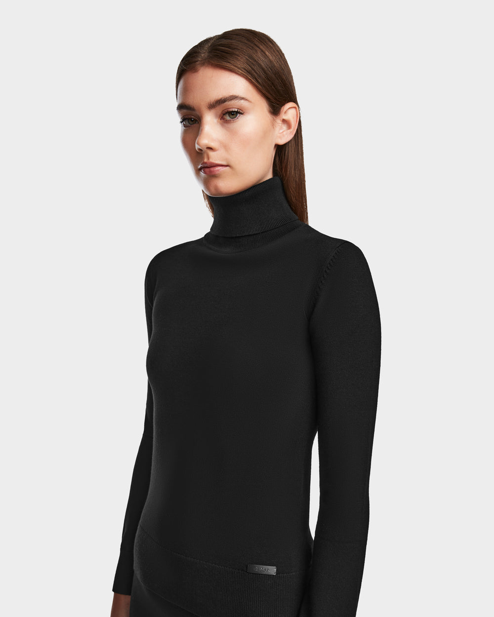 RUDSAK RALDI Women's Black Sparkle Knit Turtleneck – Rudsak