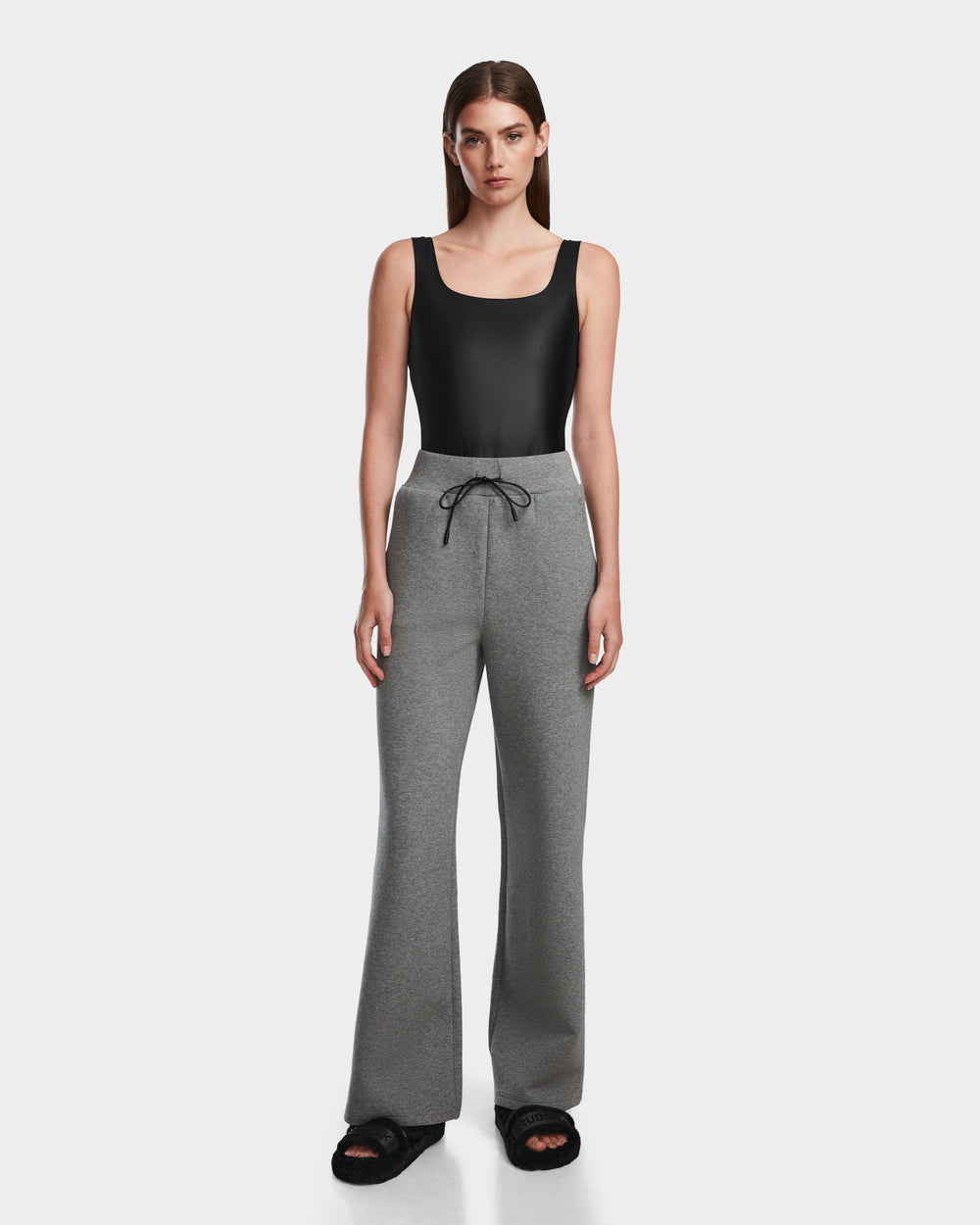 RANDA Women's Grey Wide-Leg Sweatpants | Chic Comfort & Style