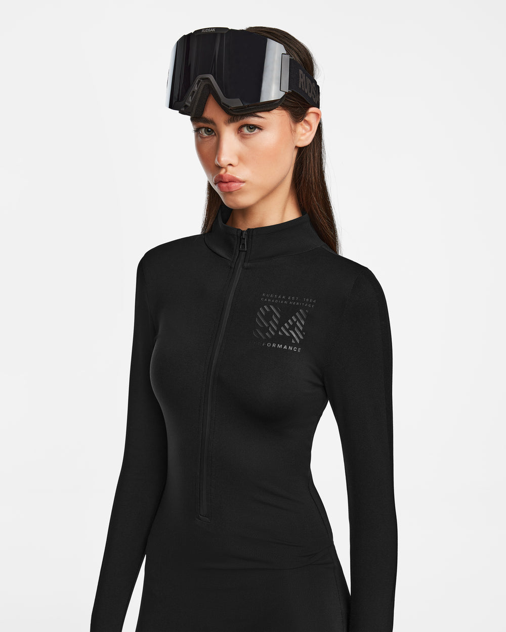 ZADIE Women's Black Long Sleeve Bodysuit - Sleek & Heritage '94