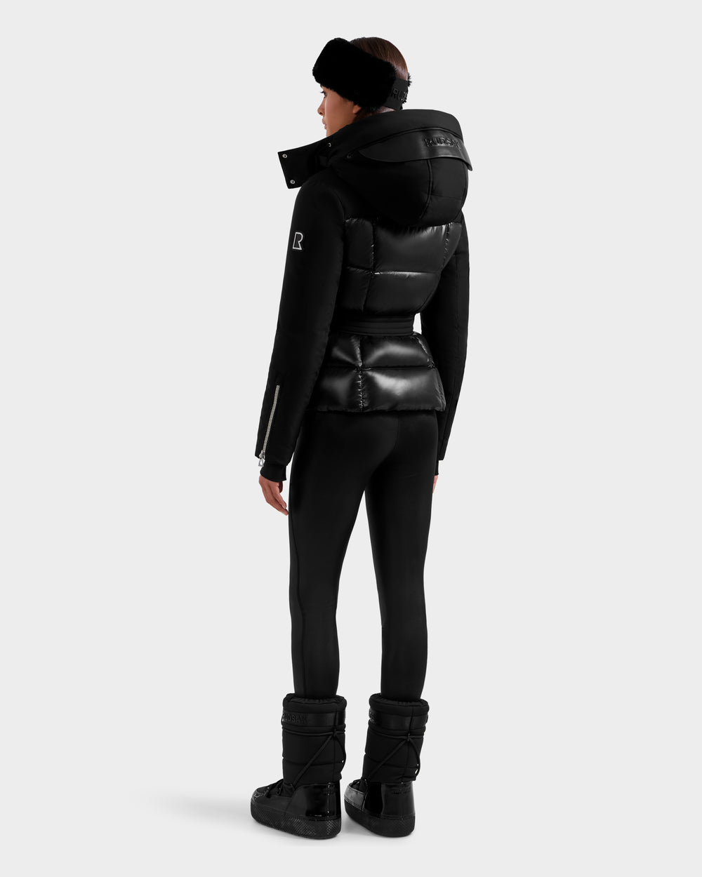 RUDSAK ADELINE H Black Women's Fitted Down Puffer Jacket – Rudsak