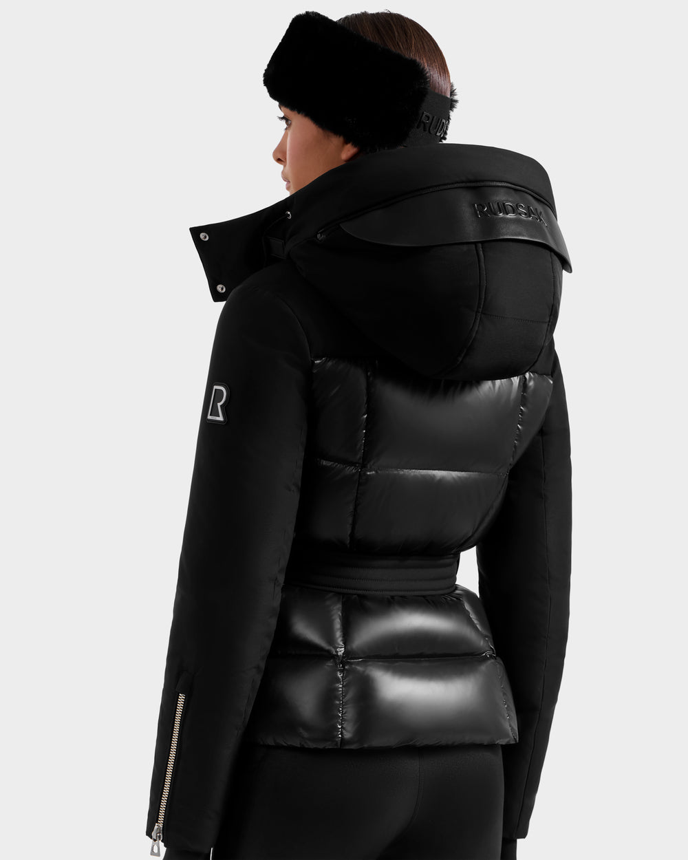 RUDSAK ADELINE H Black Women's Fitted Down Puffer Jacket – Rudsak