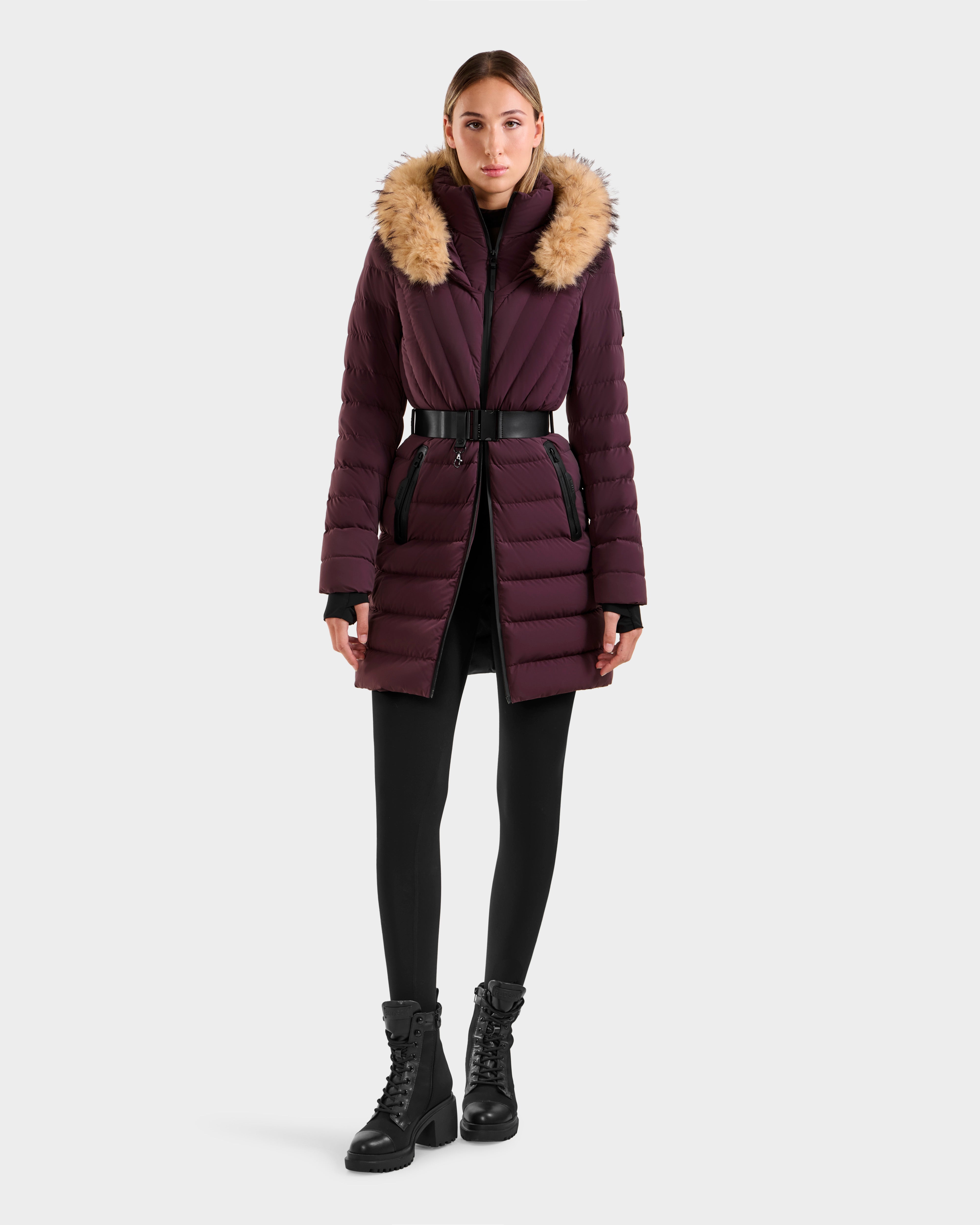 Plum_Shady ALISA M L125586 Bordeaux Outerwear | Special Promotion – Rudsak