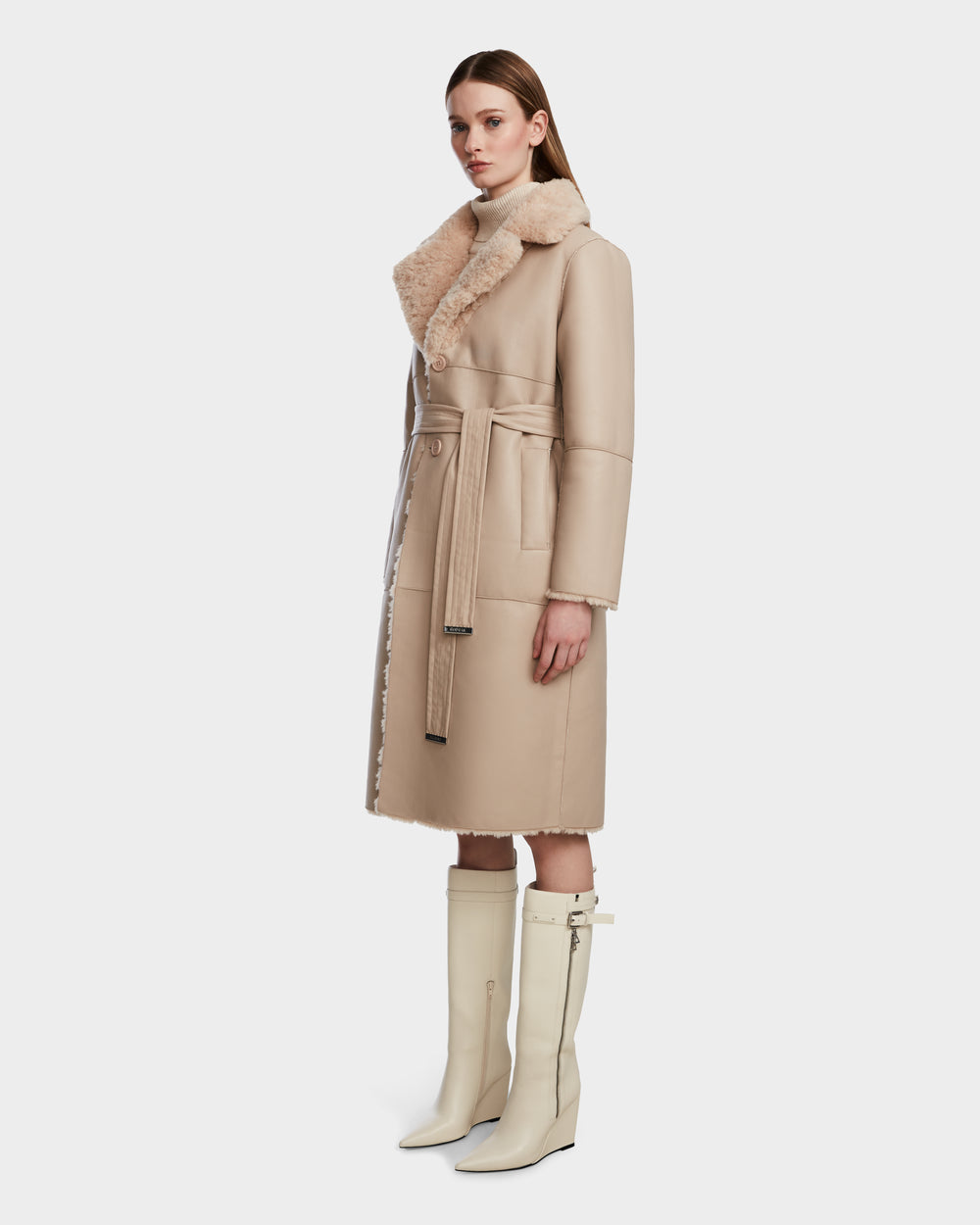 RUDSAK Annabelle: Luxury Reversible Teddy & Vegan Leather Coat RUDSAK Annabelle: Luxury Reversible Teddy & Vegan Leather Coat
