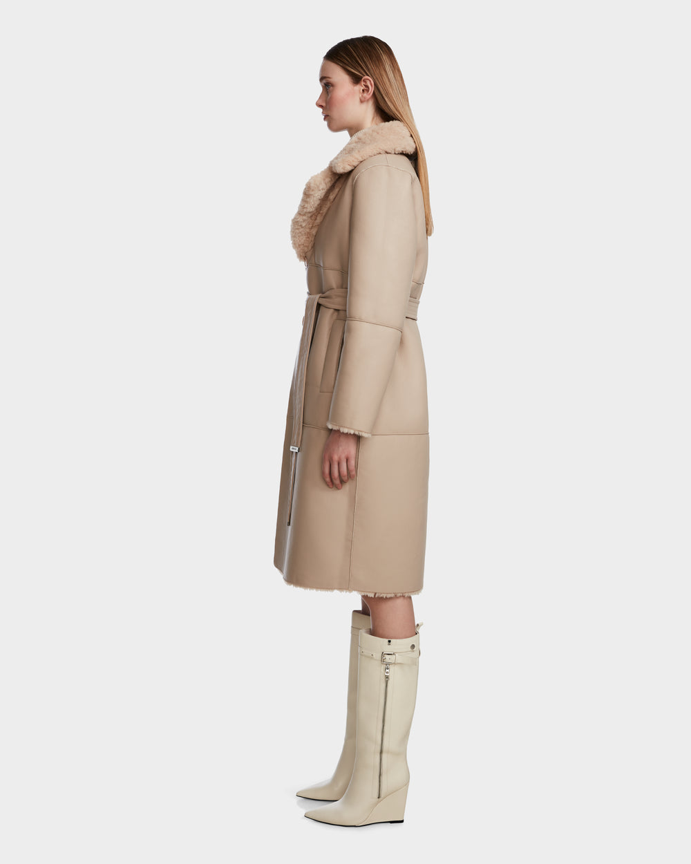 RUDSAK Annabelle: Luxury Reversible Teddy & Vegan Leather Coat