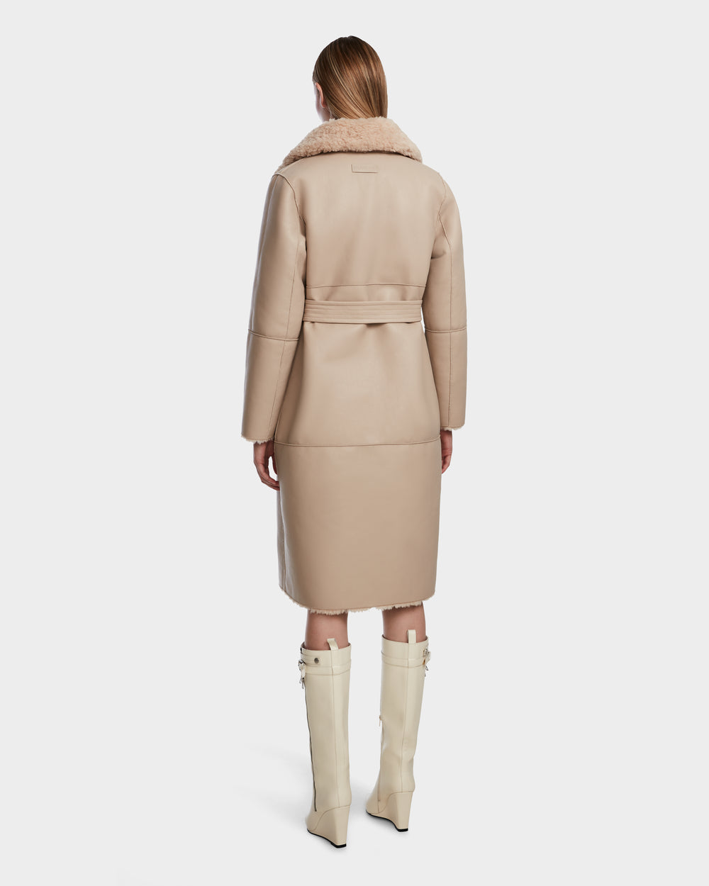 RUDSAK Annabelle: Luxury Reversible Teddy Vegan Leather Coat