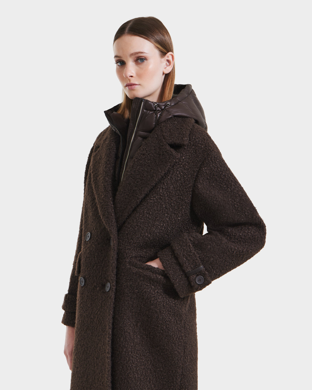 RUDSAK ARABELLA Women's Down Overcoat | Removable Hooded Dickie