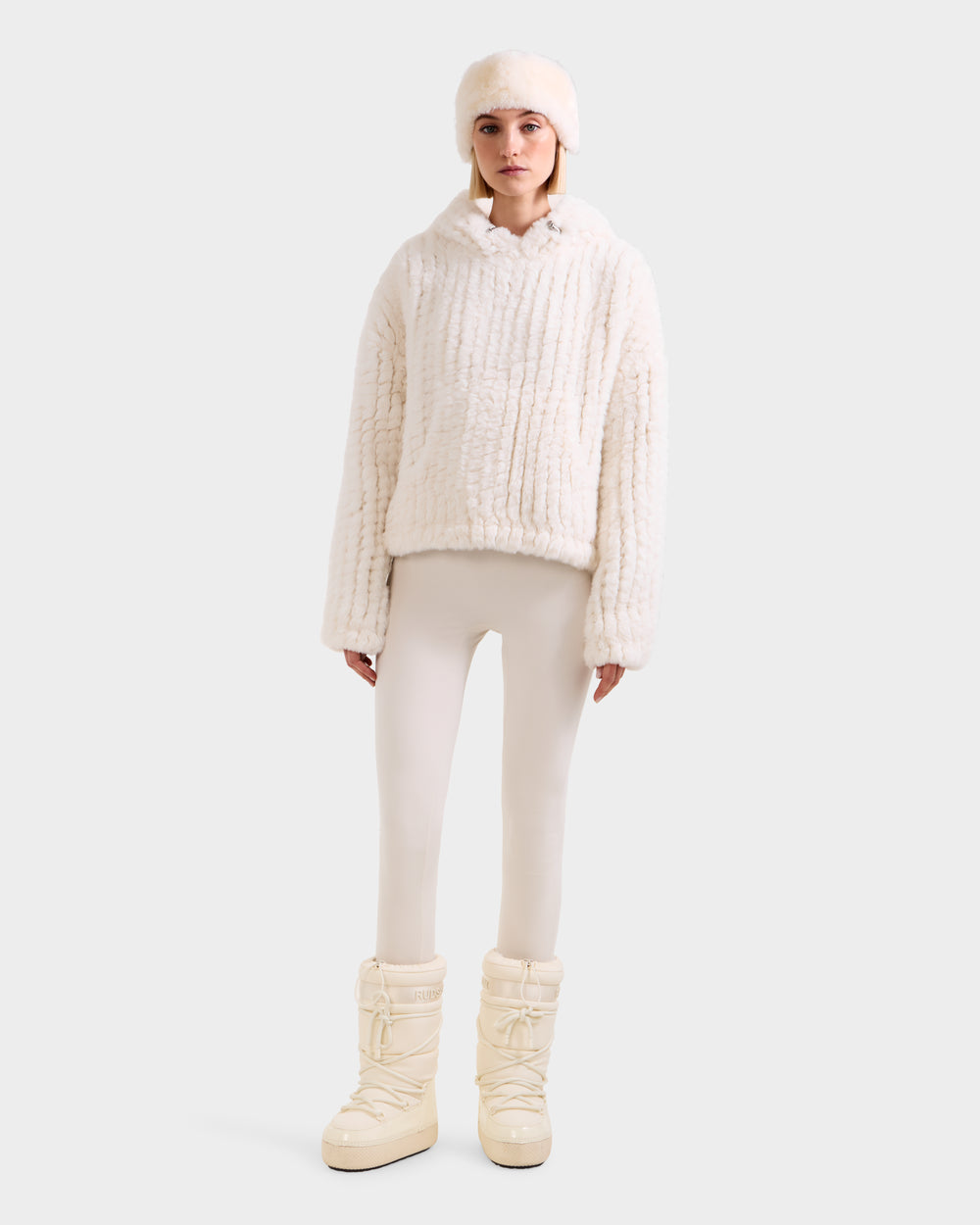 RUDSAK AUGUST Faux Fur Knit Hoodie | Plush Winter Comfort – Rudsak
