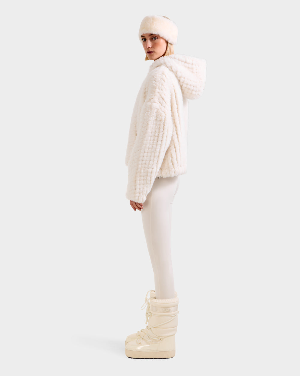 RUDSAK AUGUST Faux Fur Knit Hoodie | Plush Winter Comfort – Rudsak