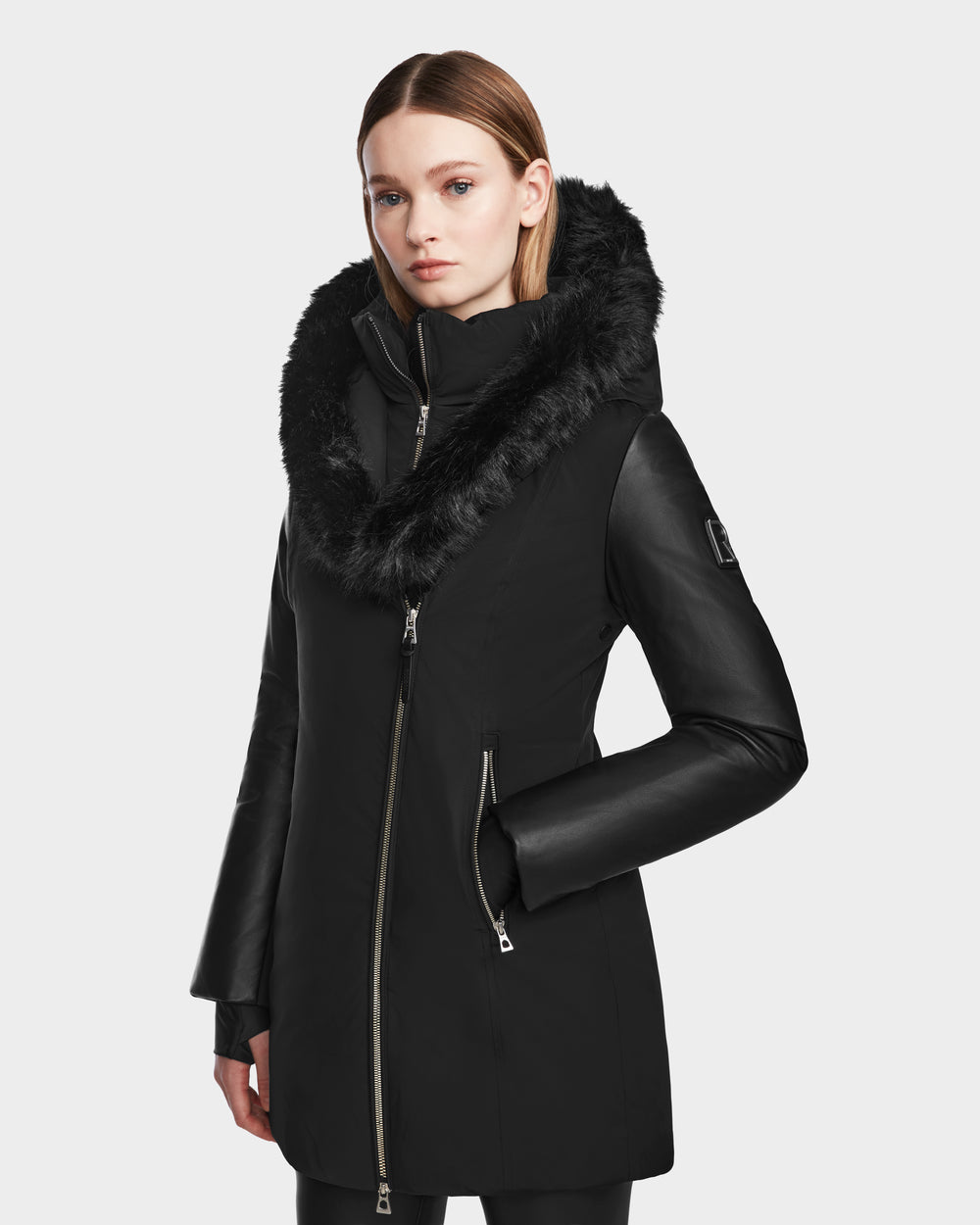 RUDSAK AURELLE Women's Black Down Parka | Chic Winter Warmth RUDSAK AURELLE Women's Black Down Parka | Chic Winter Warmth