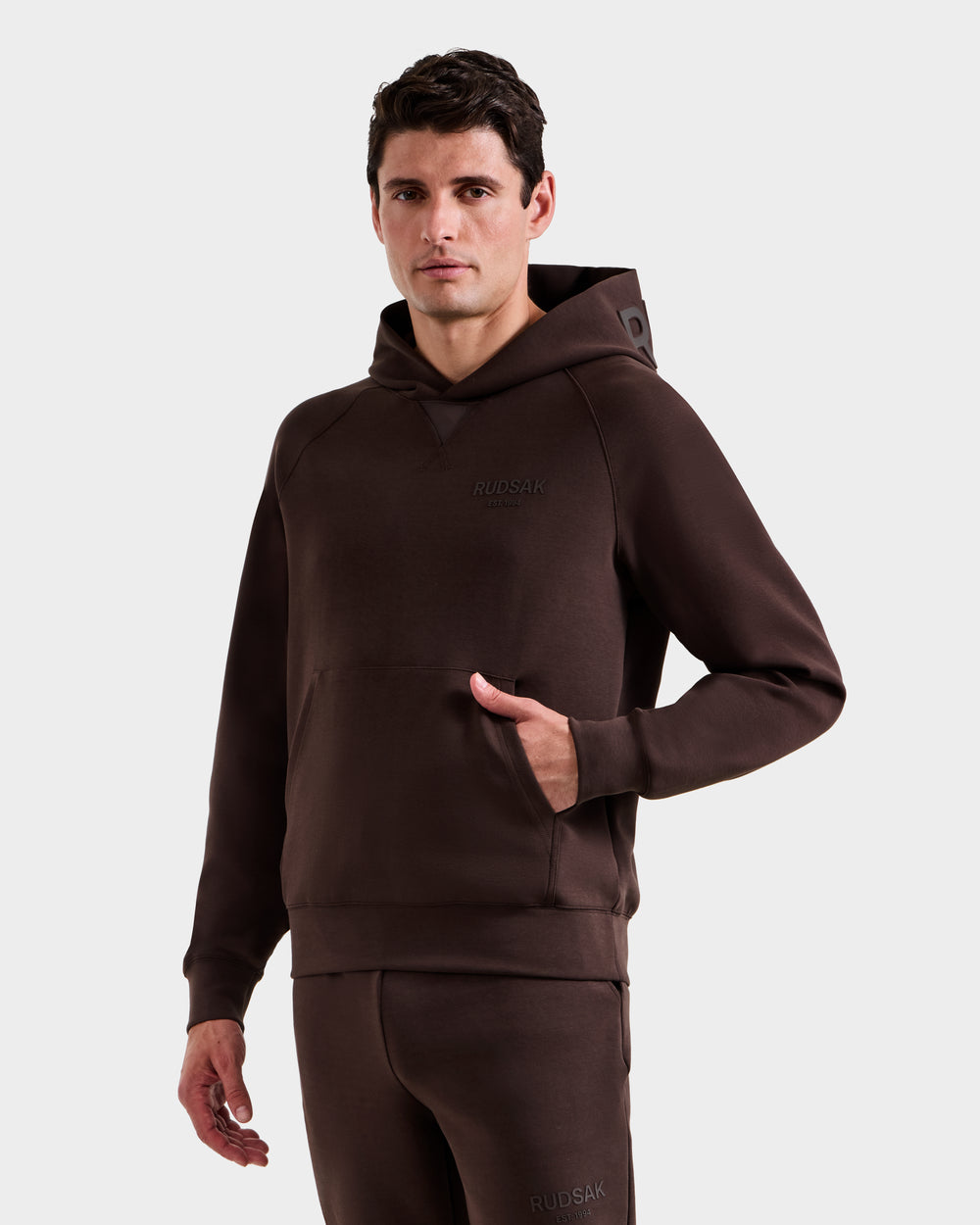 RUDSAK BARRY Oversized Hoodie - Unisex Comfort & Style | Espresso