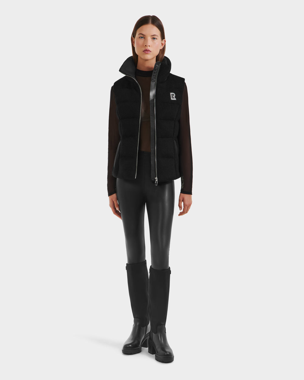 CASSIDY Women's Black Wool-Blend Down Vest - Warmth & Style