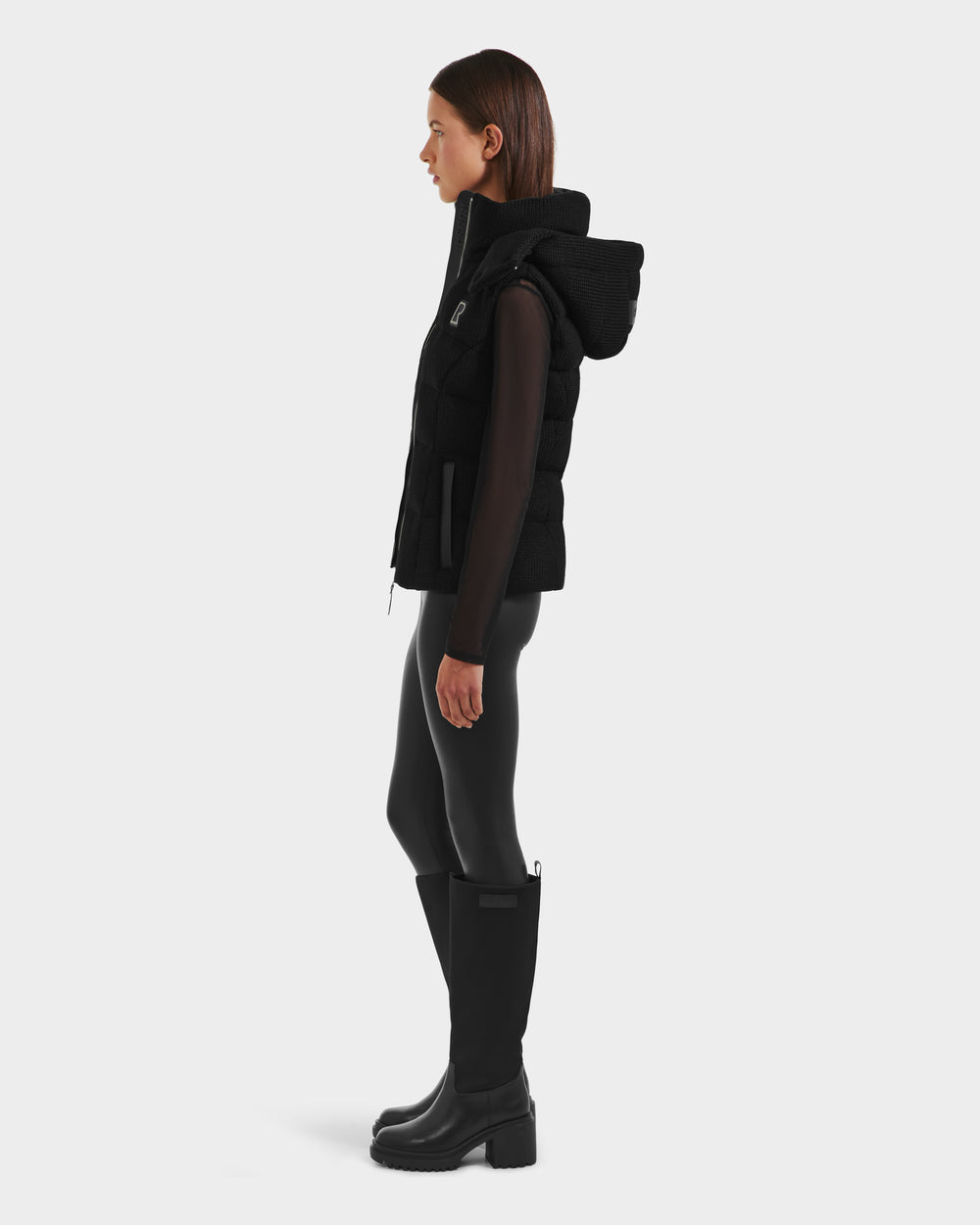 CASSIDY Women's Black Wool-Blend Down Vest - Warmth & Style