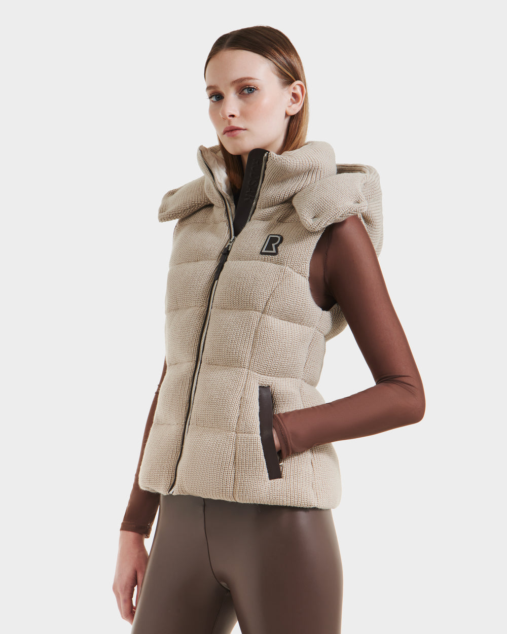 RUDSAK Cassidy Women's Down Vest | Cozy Knit Wool Blend, Warmth