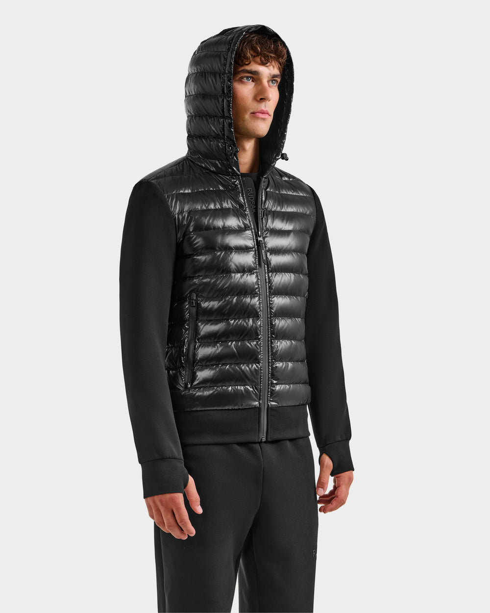 RUDSAK DEE S Men's Black Lightweight Down Jacket | Urban Warmth