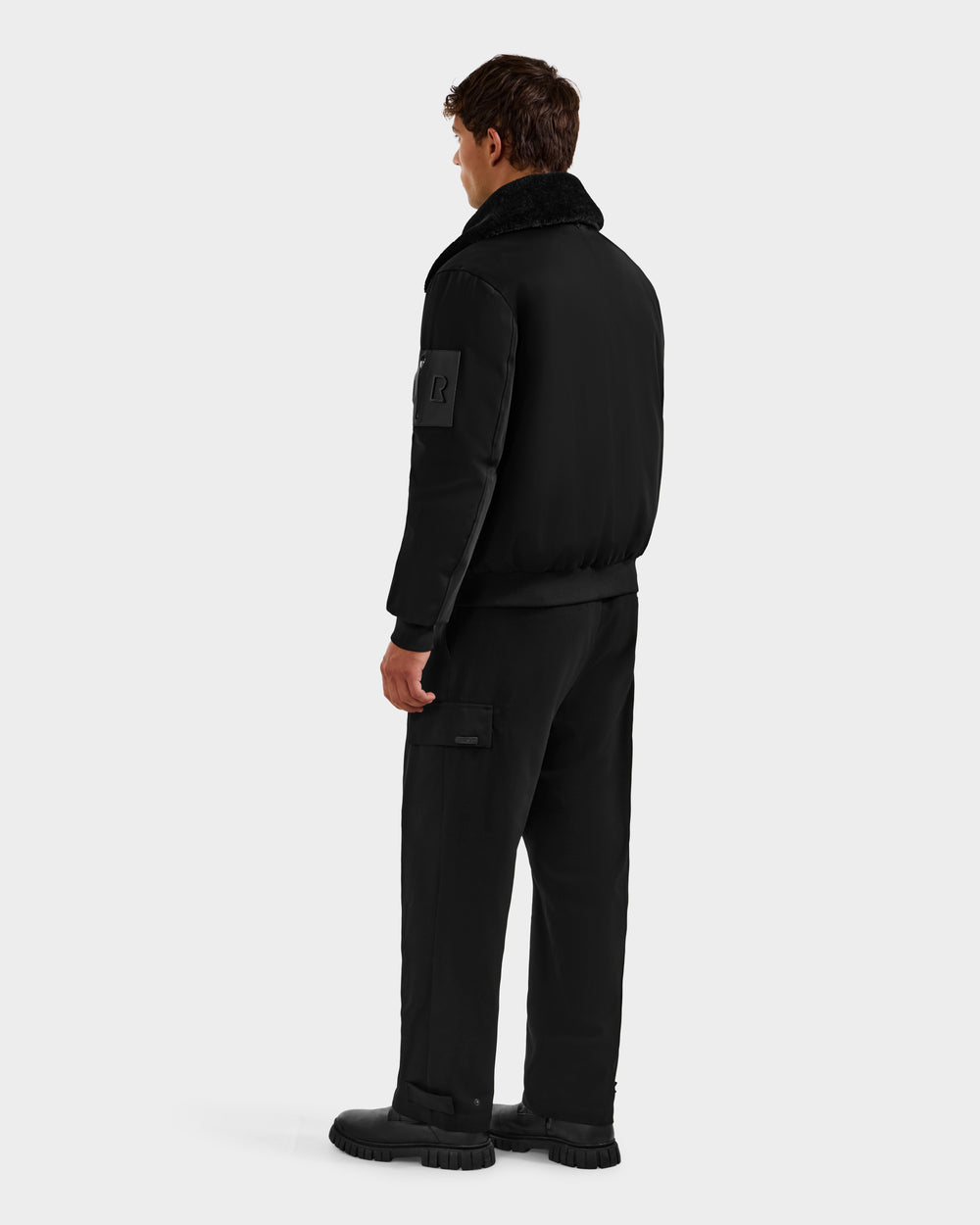 RUDSAK DYLAN Men's Aviator Bomber Jacket | Modern Style, Faux Fur