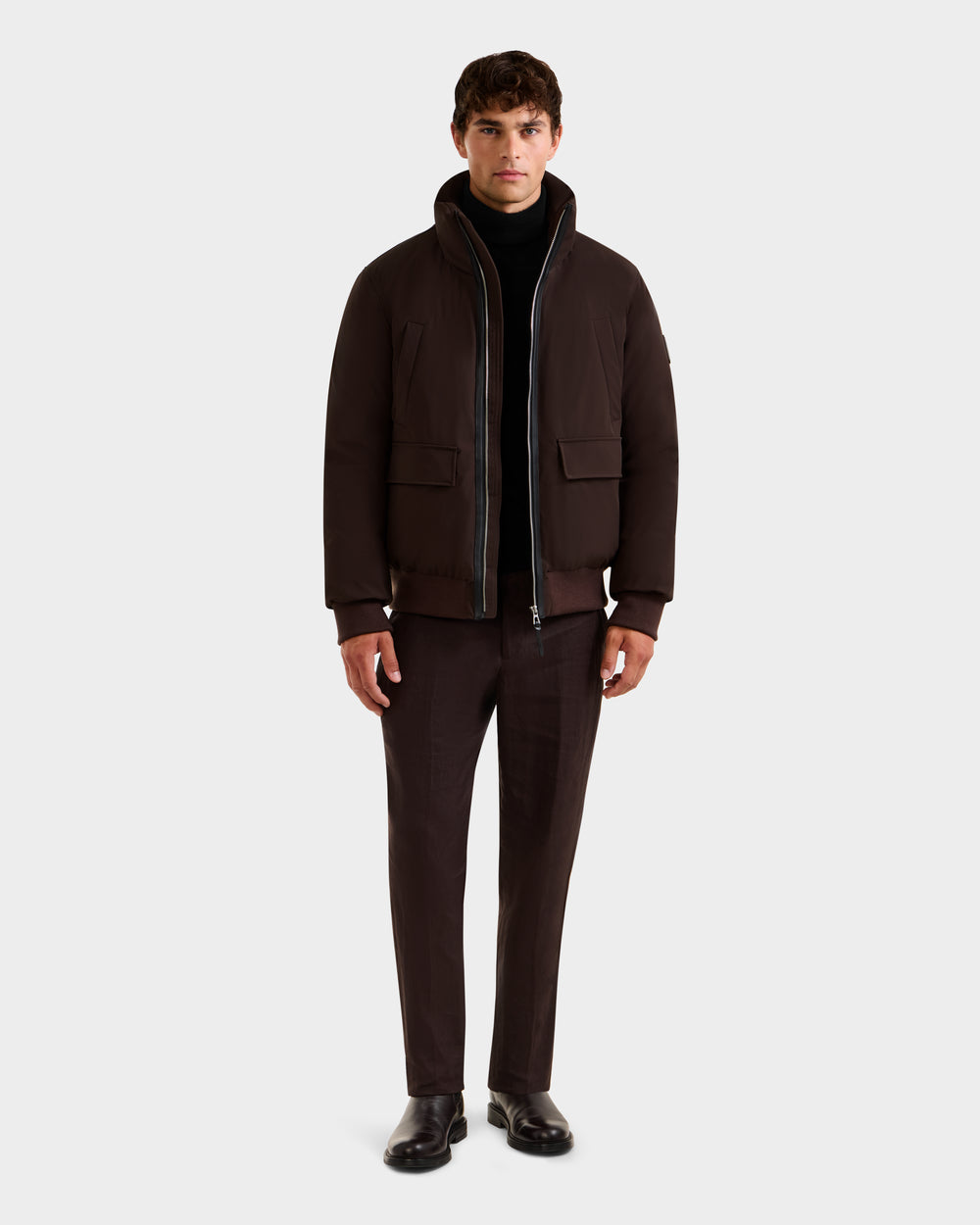 RUDSAK JEROME Men's Down Bomber Jacket - Adaptable Winter Warmth