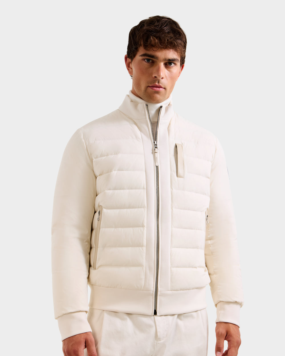 JIMMY Men's Luxury Quilted Down Jacket - Warm & Water-Resistant