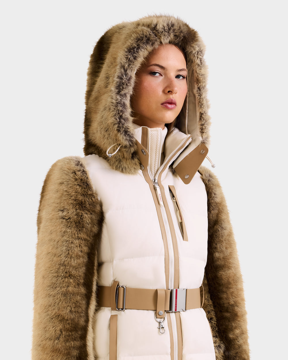 プリスティン レディース ヤク ファー ベロアジャケット JOANNA F Mocha Outerwear | Chic & Versatile Styles – Rudsak