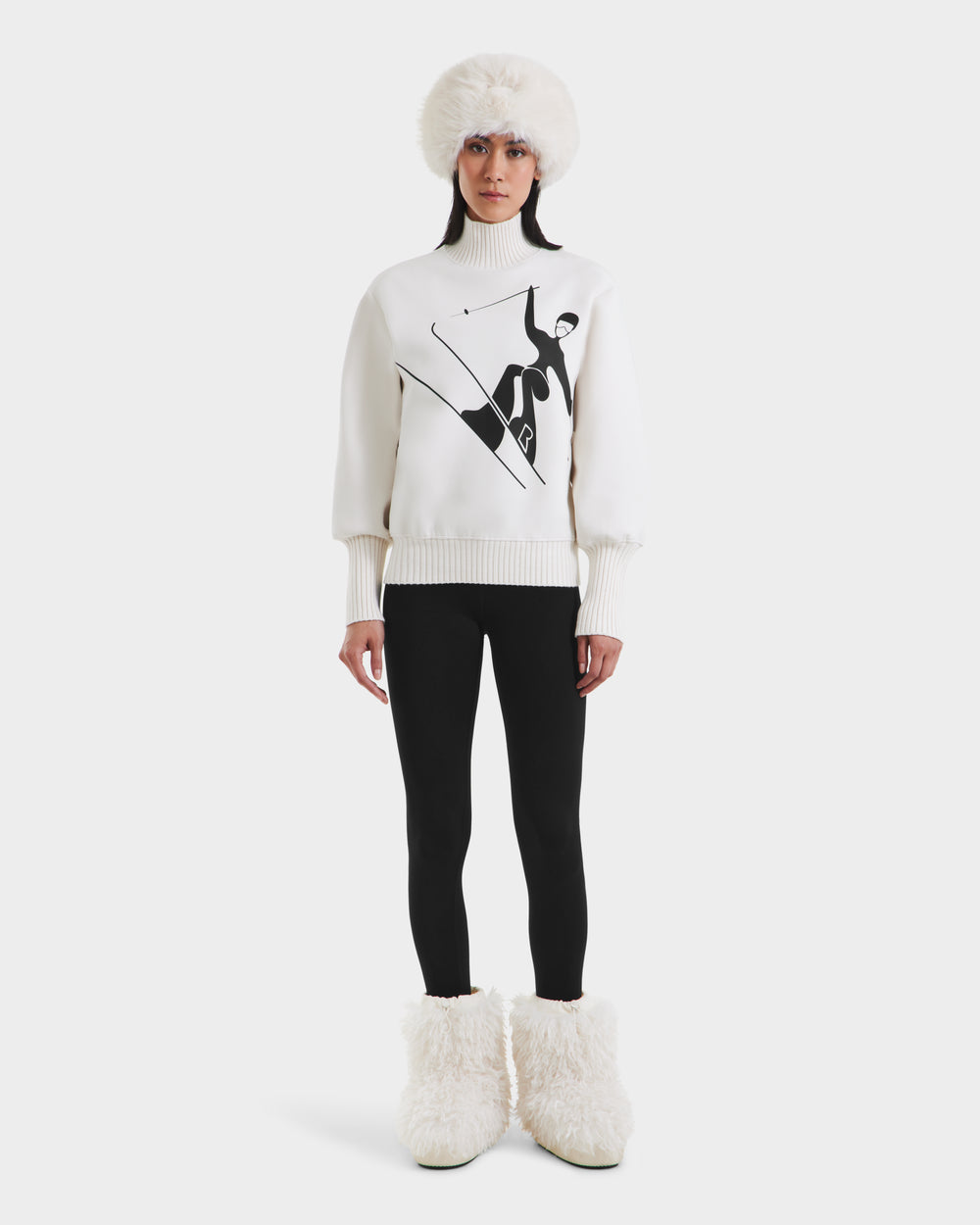 RUDSAK JOYCE Women's Vanilla Ski Sweater | Vintage & Cozy Knit