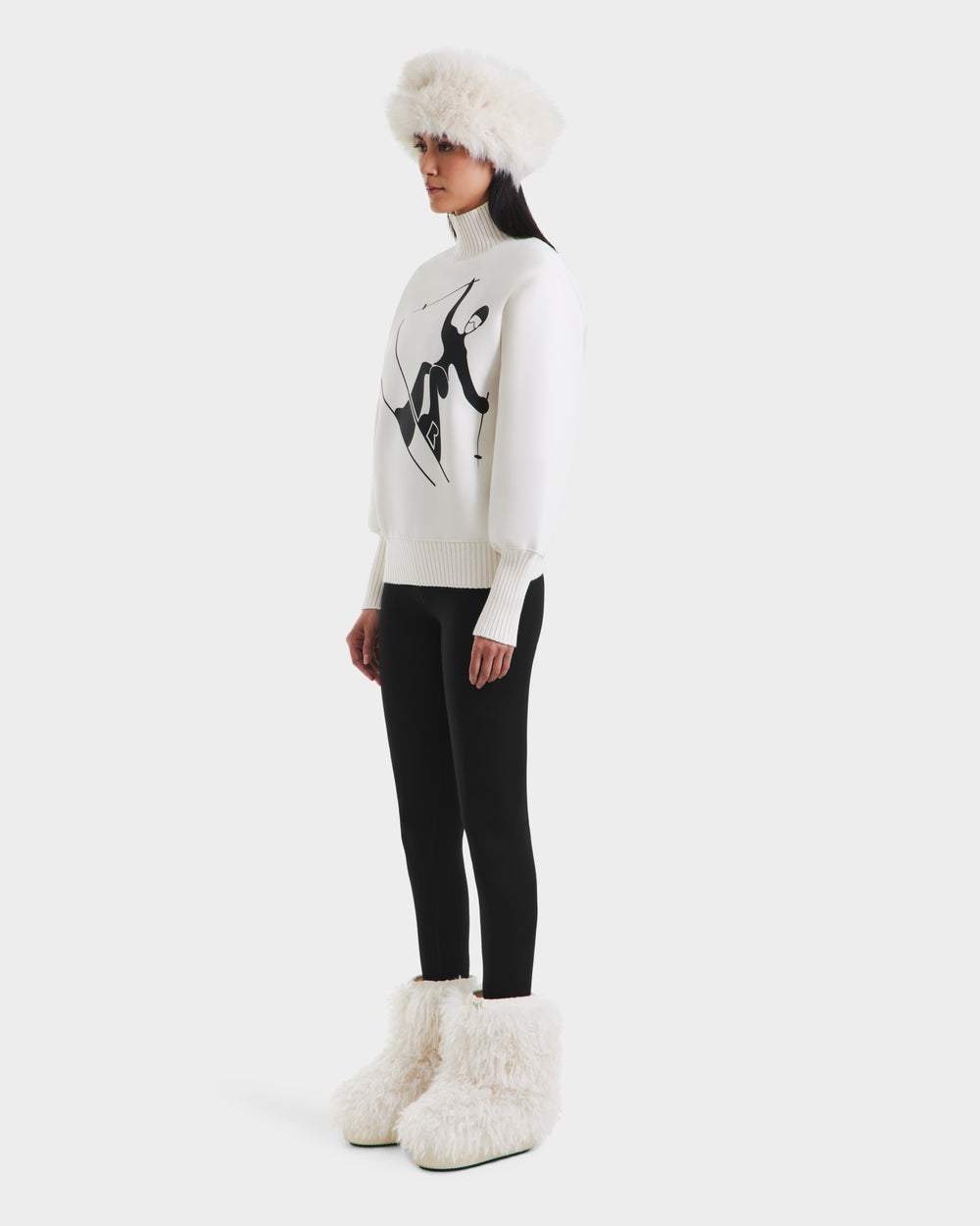 RUDSAK JOYCE Women's Vanilla Ski Sweater | Vintage & Cozy Knit