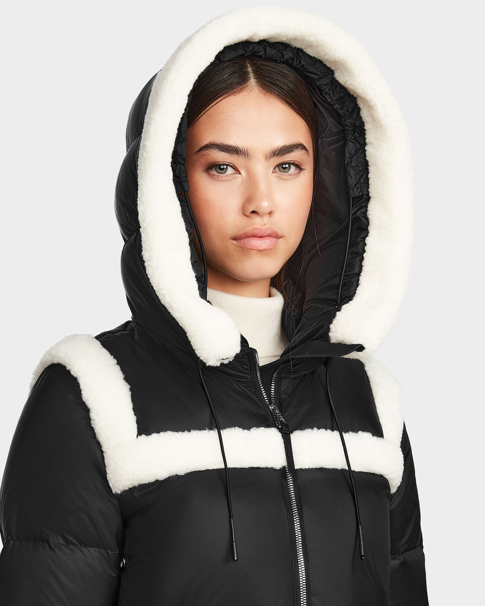 JULIANA L124509 Black/Vanilla Outerwear – Rudsak International