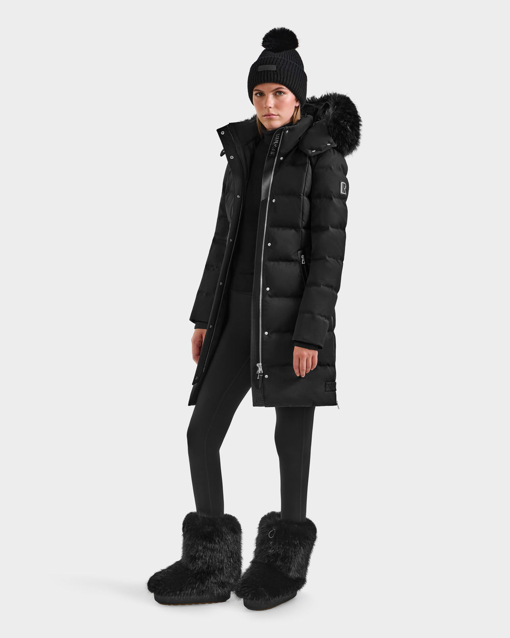 RUDSAK KEHLANI H Women's Down Parka | Warm Winter Coat Black